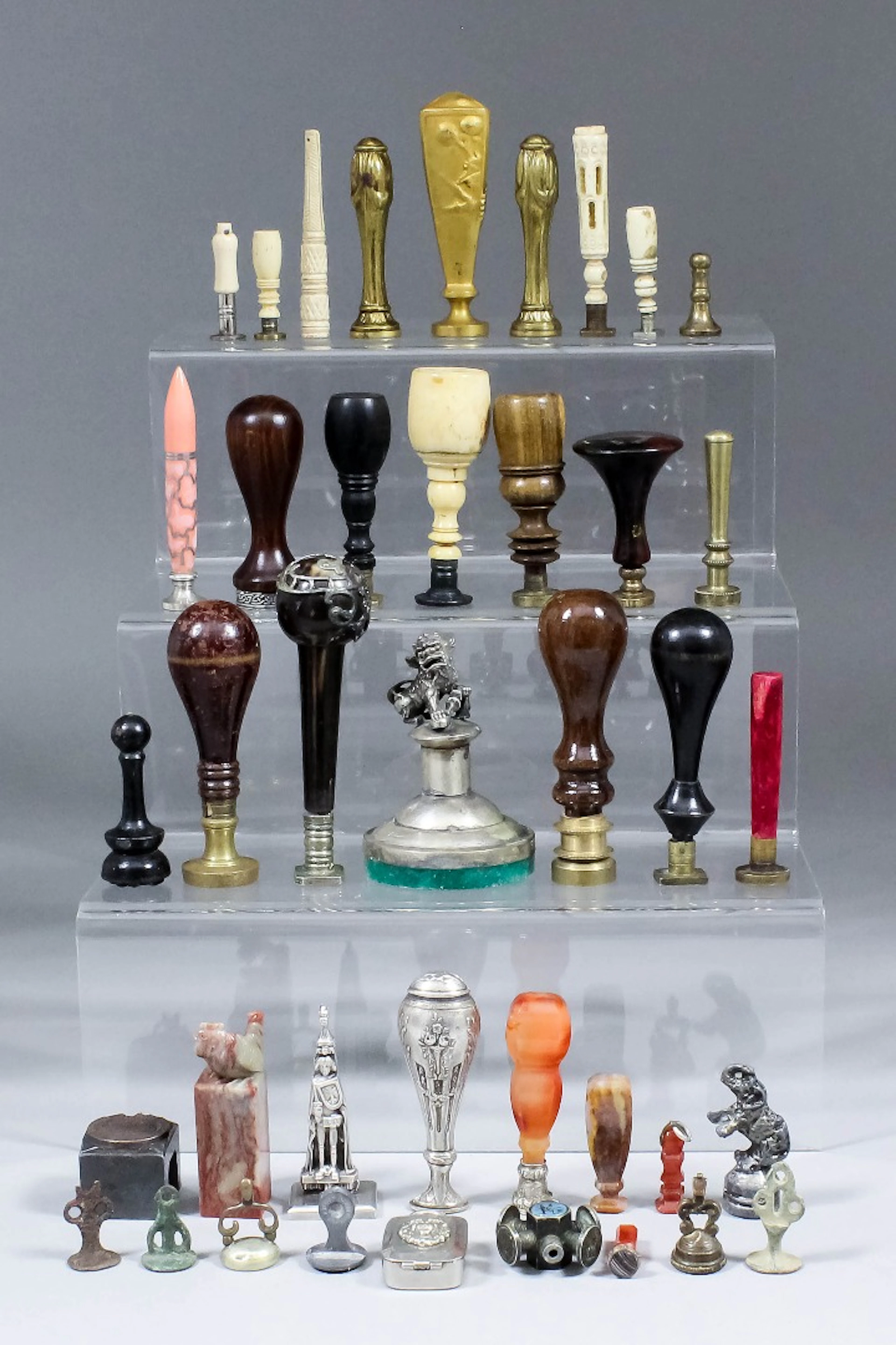 A collection of seals of various materials