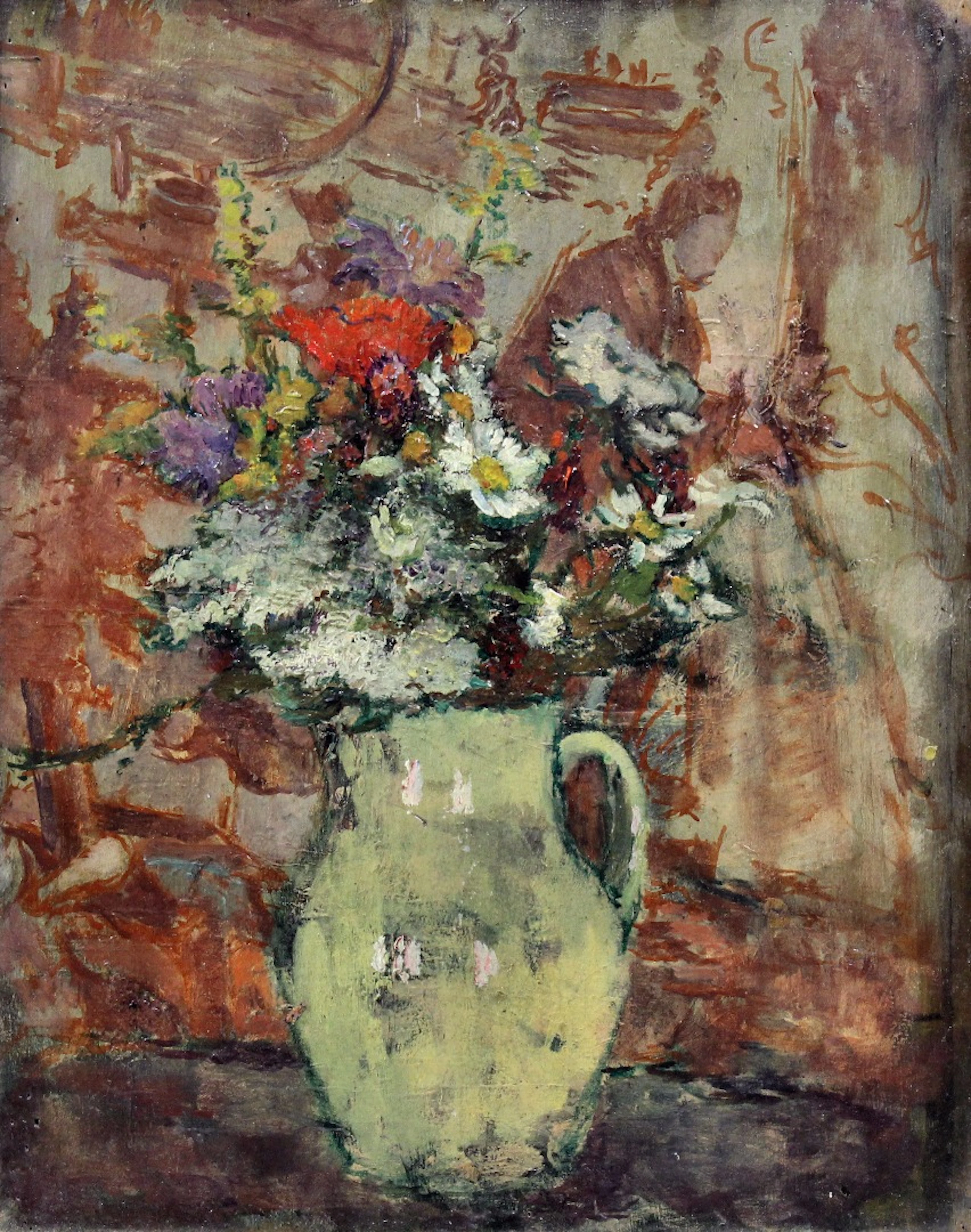 Ethel Sands (1873-1962) - Oil painting - "Jug of Wild Flowers"