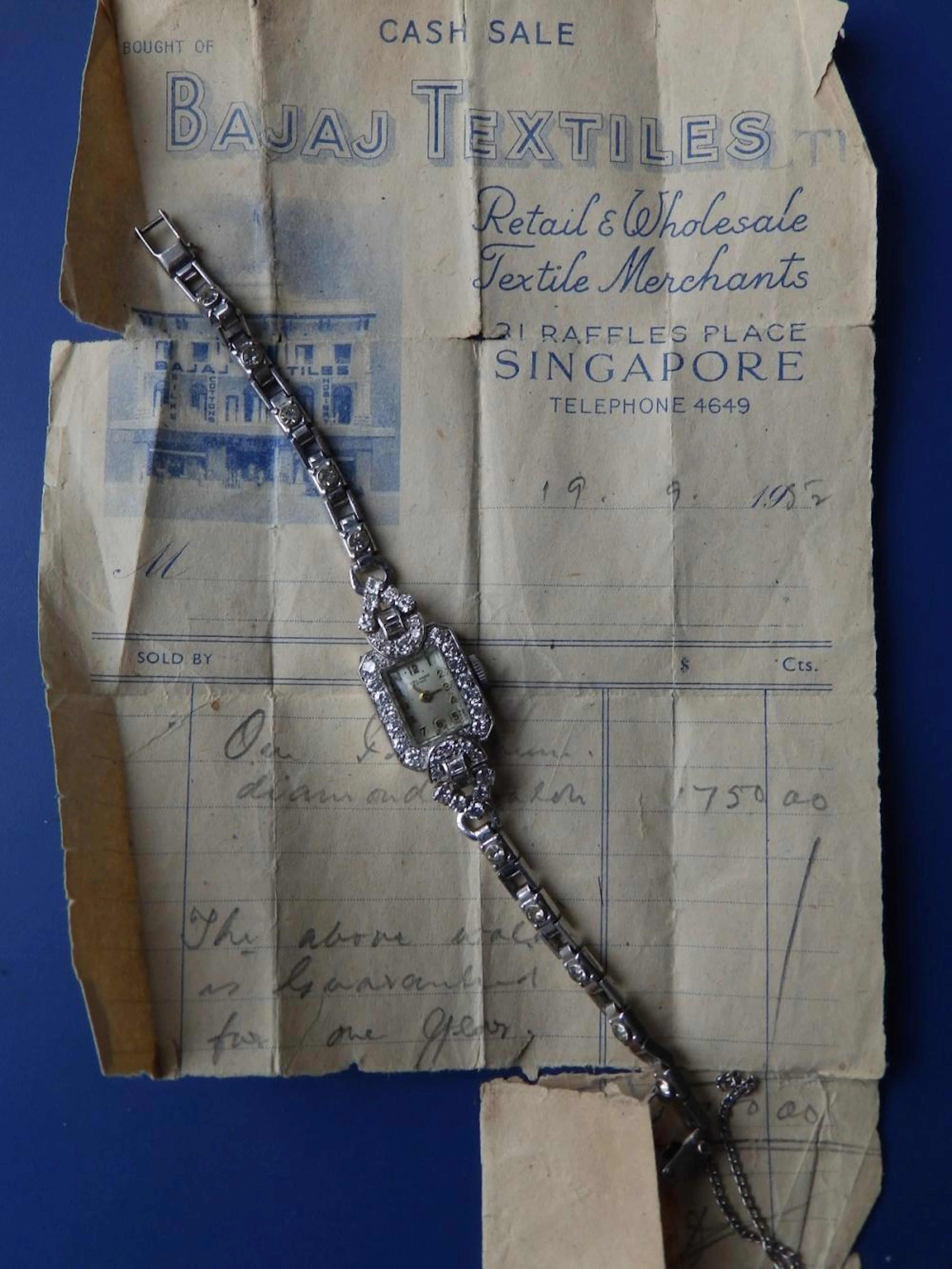 A diamond set lady's cocktail wrist watch - 'Marc Fevre