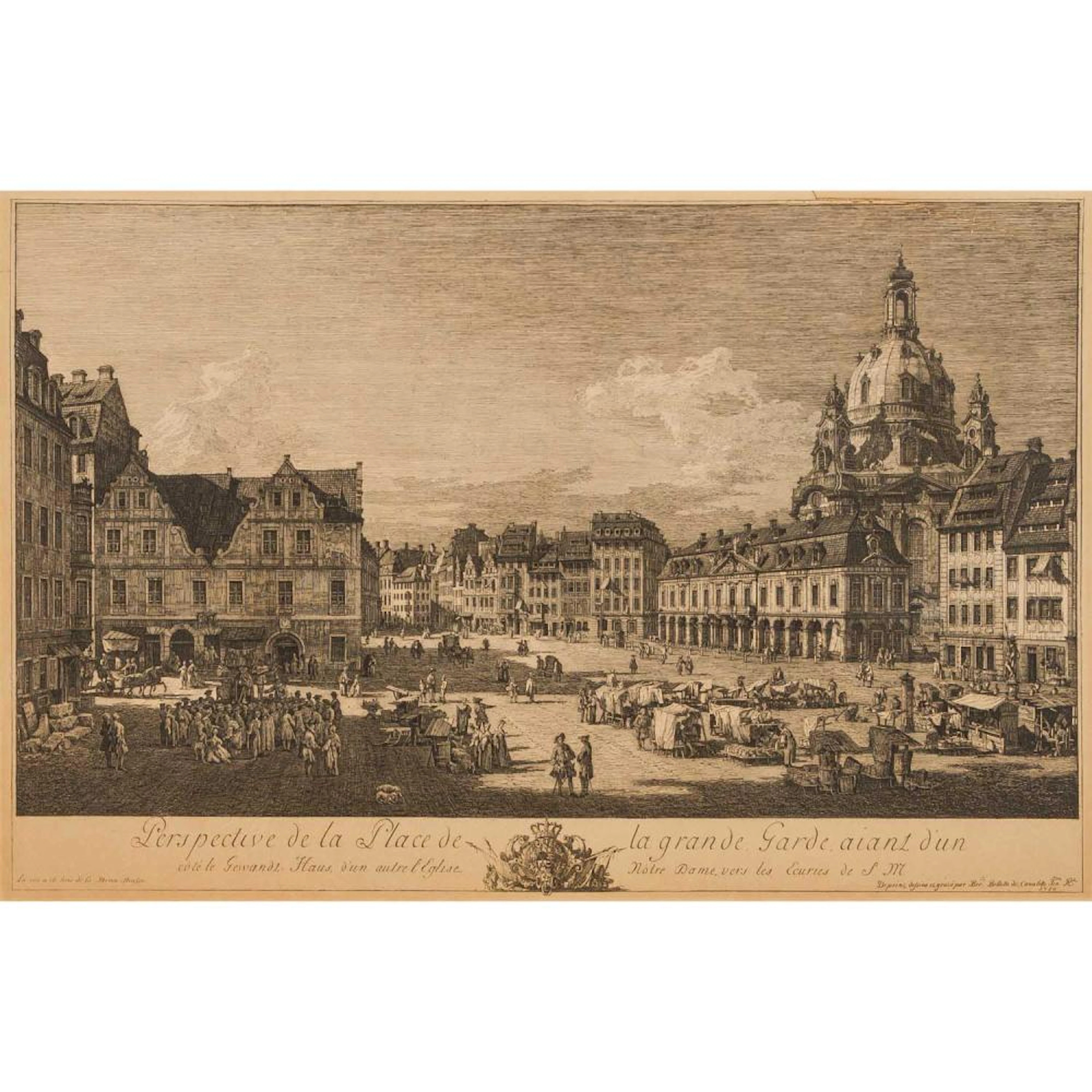 BELLOTTO, Bernardo, AFTER (B.B.: 1721-1780), View of the Neumarkt in Dresden,