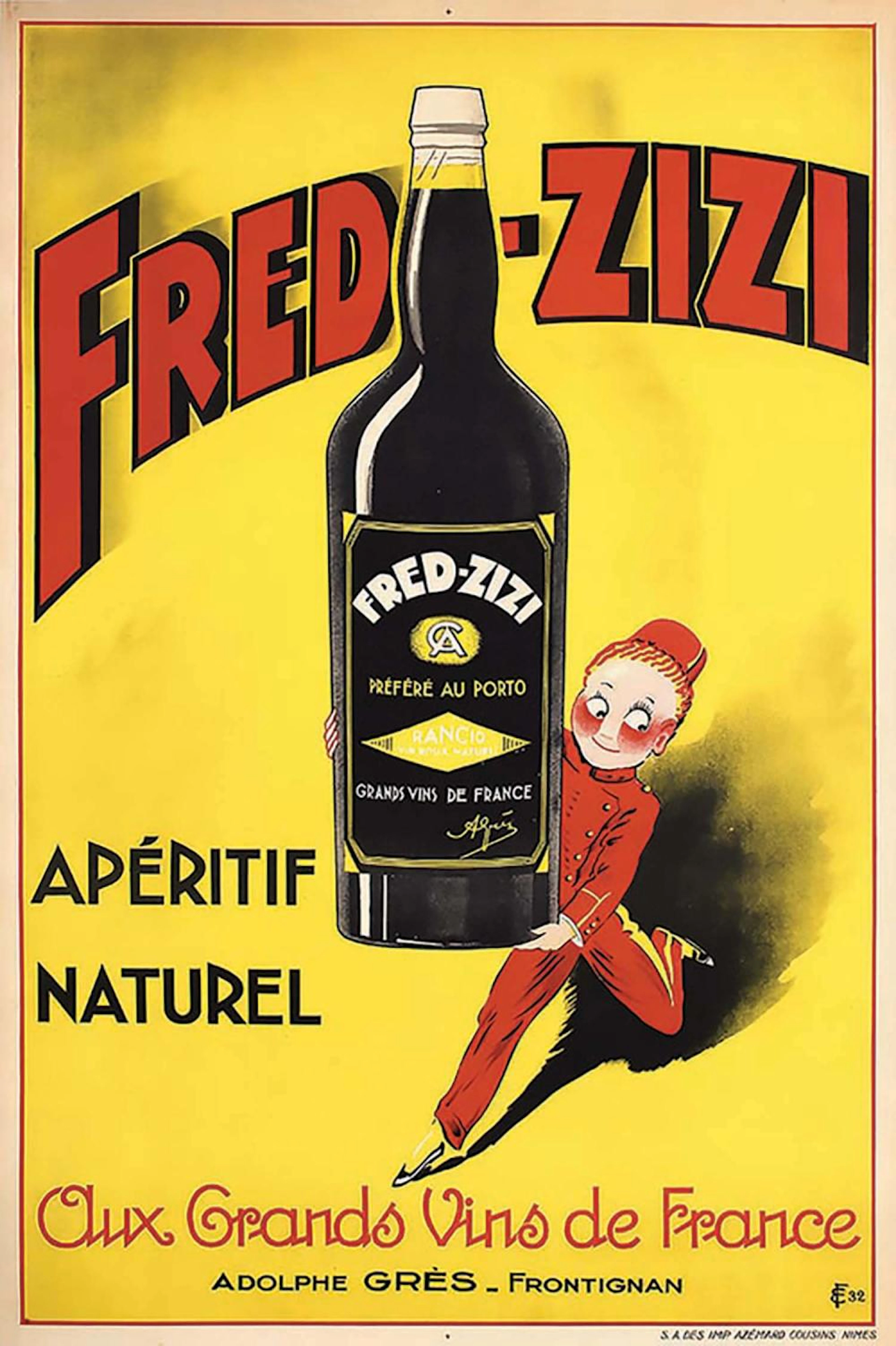 Fred Zizi Apéritif Naturel aux Grands Vins de France Adolphe Grès