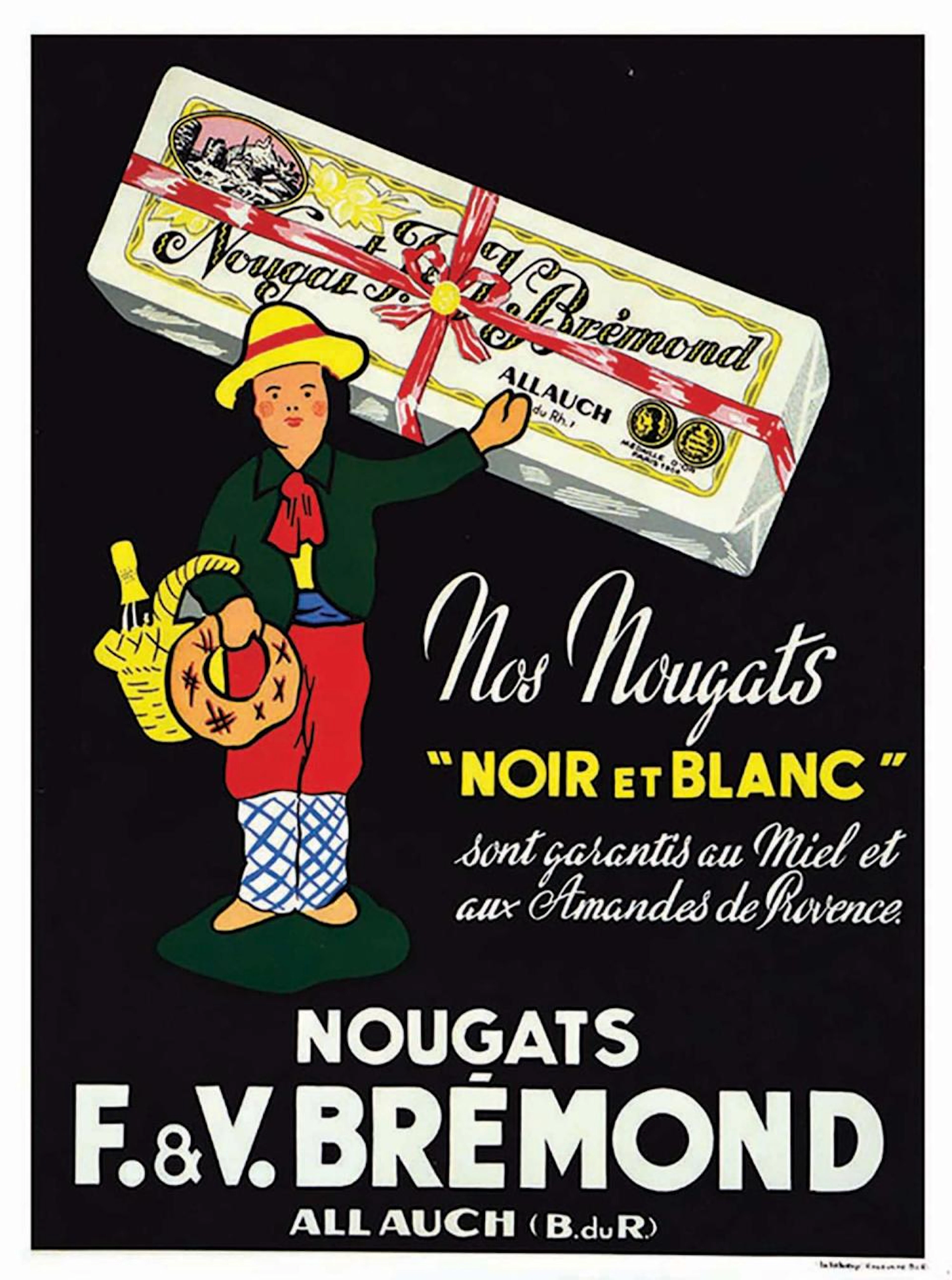 Nougats F. & V. Brémond Nos Nougats. "Noir et Blanc".