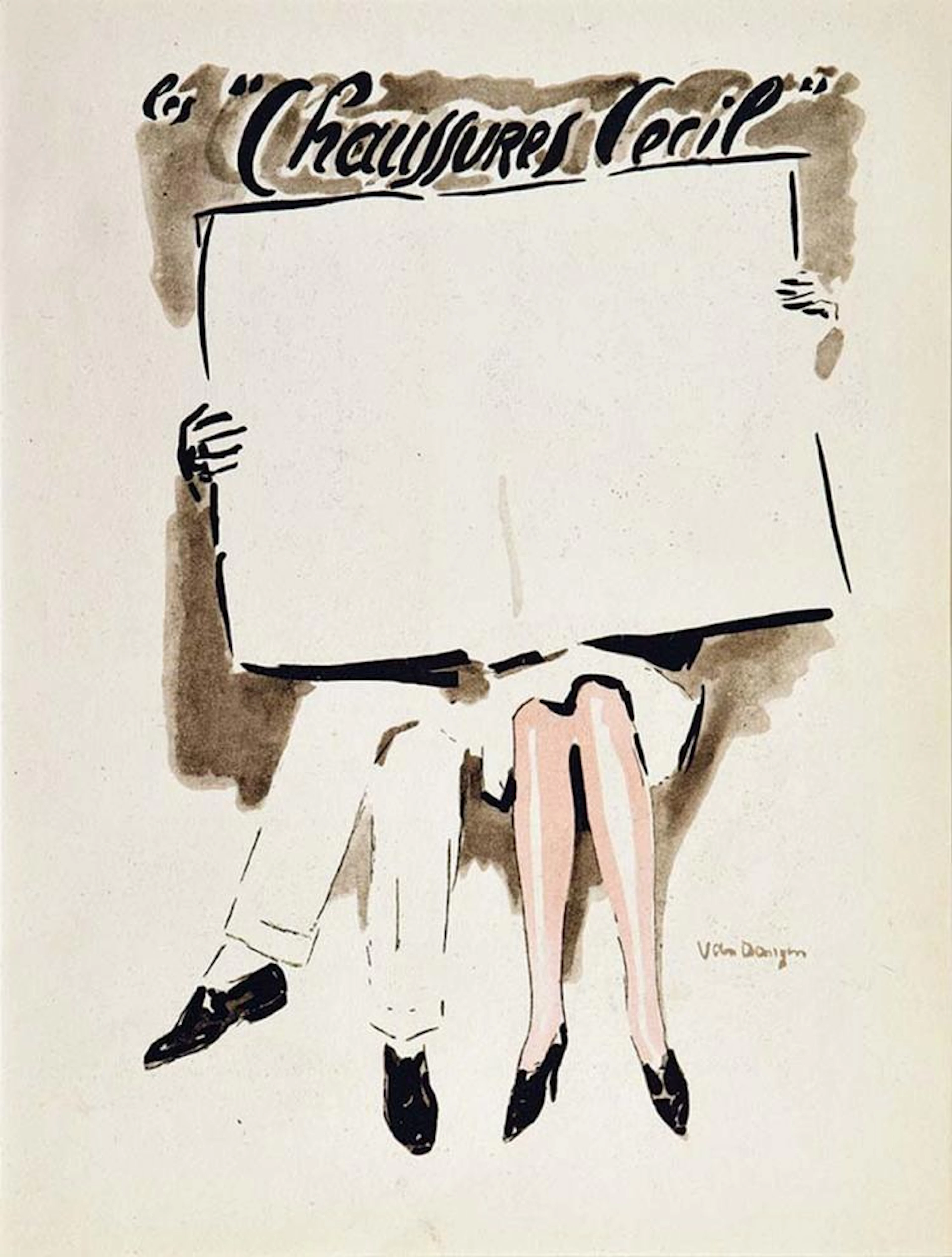 VAN DONGEN KEES - Les Chaussures Cécil vers 1930