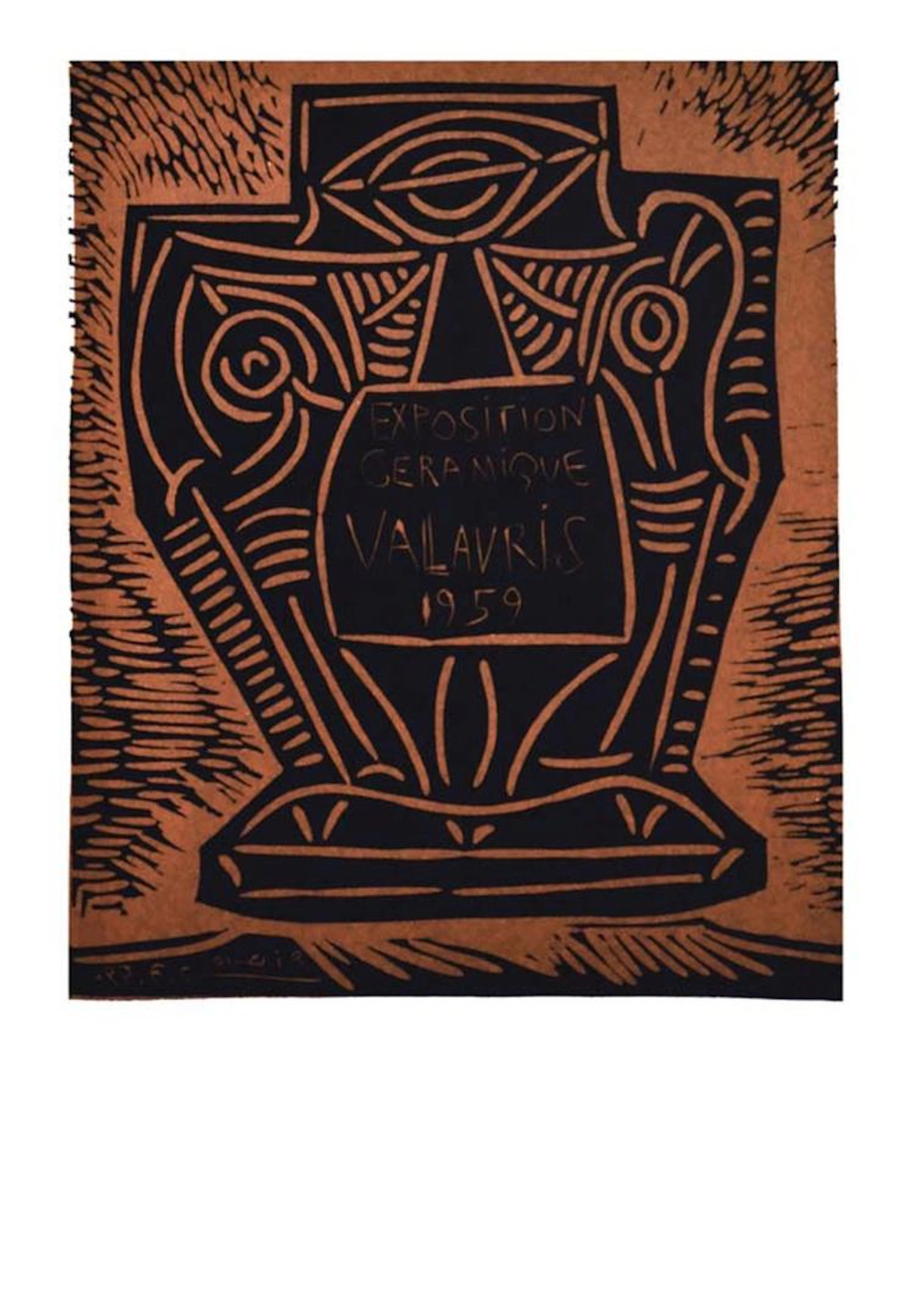 PICASSO PABLO - Exposition Ceramique Vallauris 1959 1959
