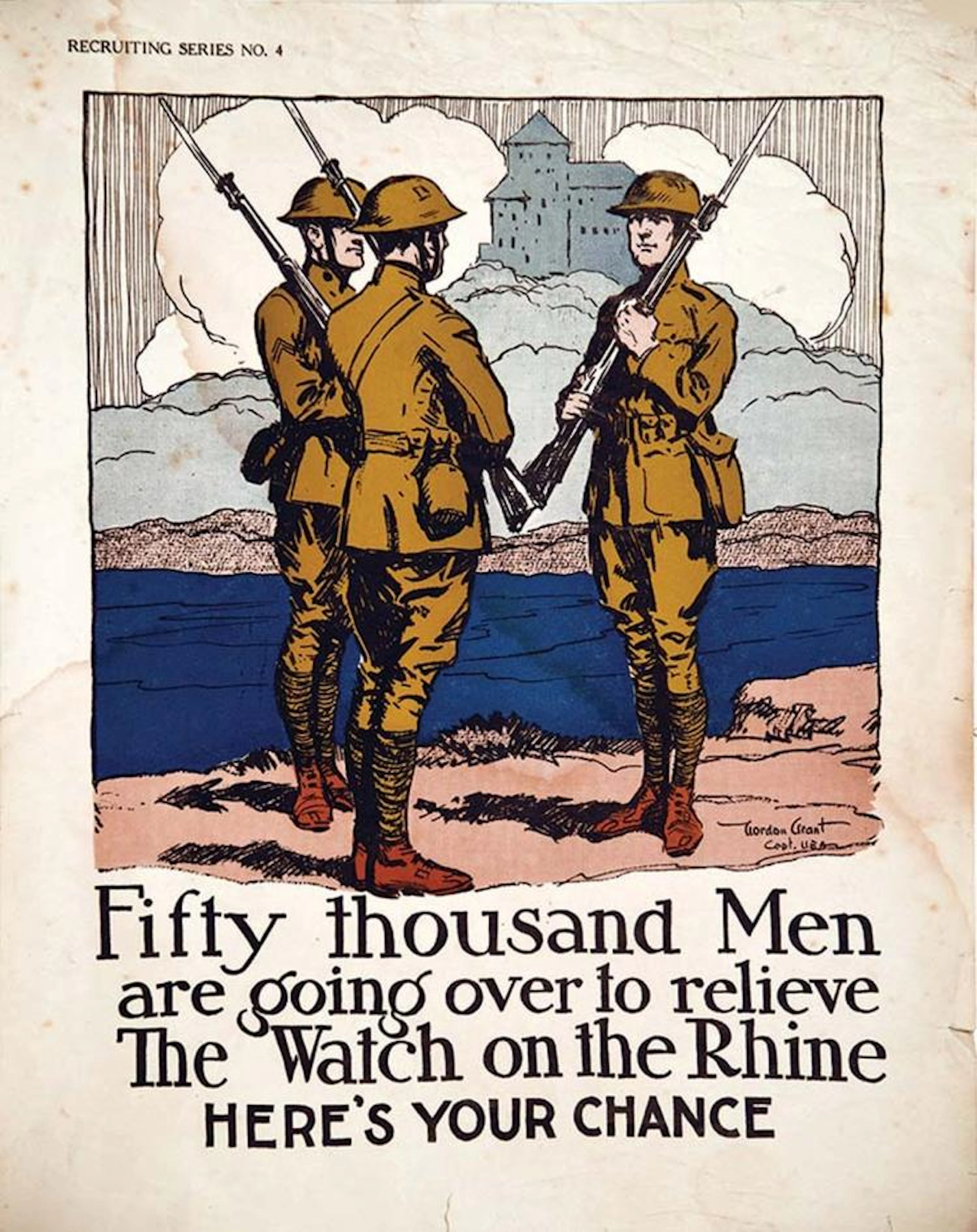 GRANT GORDON - Fithty Thousand Men,,the Watch of the Rhin vers 1918