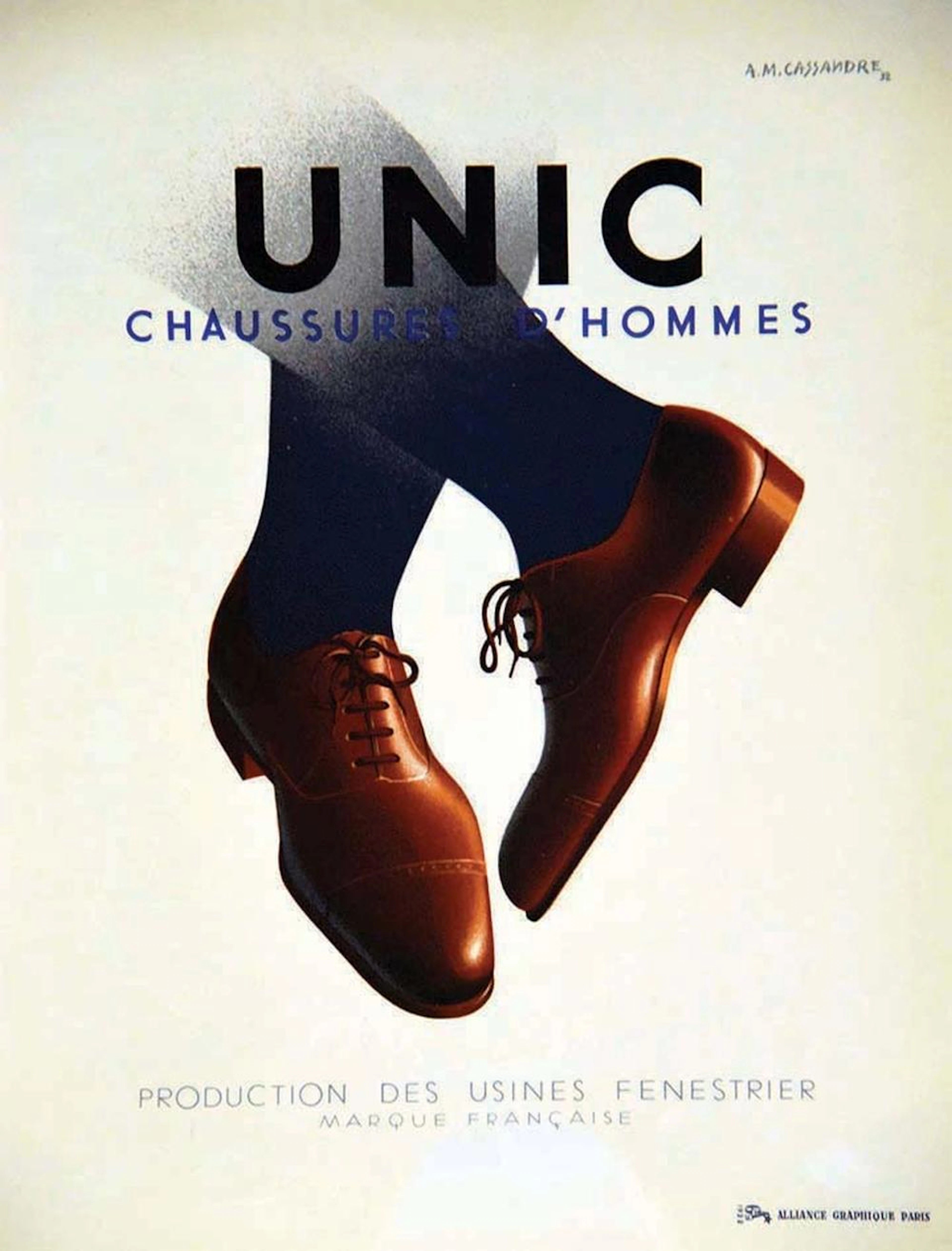 Unic - Chaussures d'homme Production des Usines Fenestrier. 1932