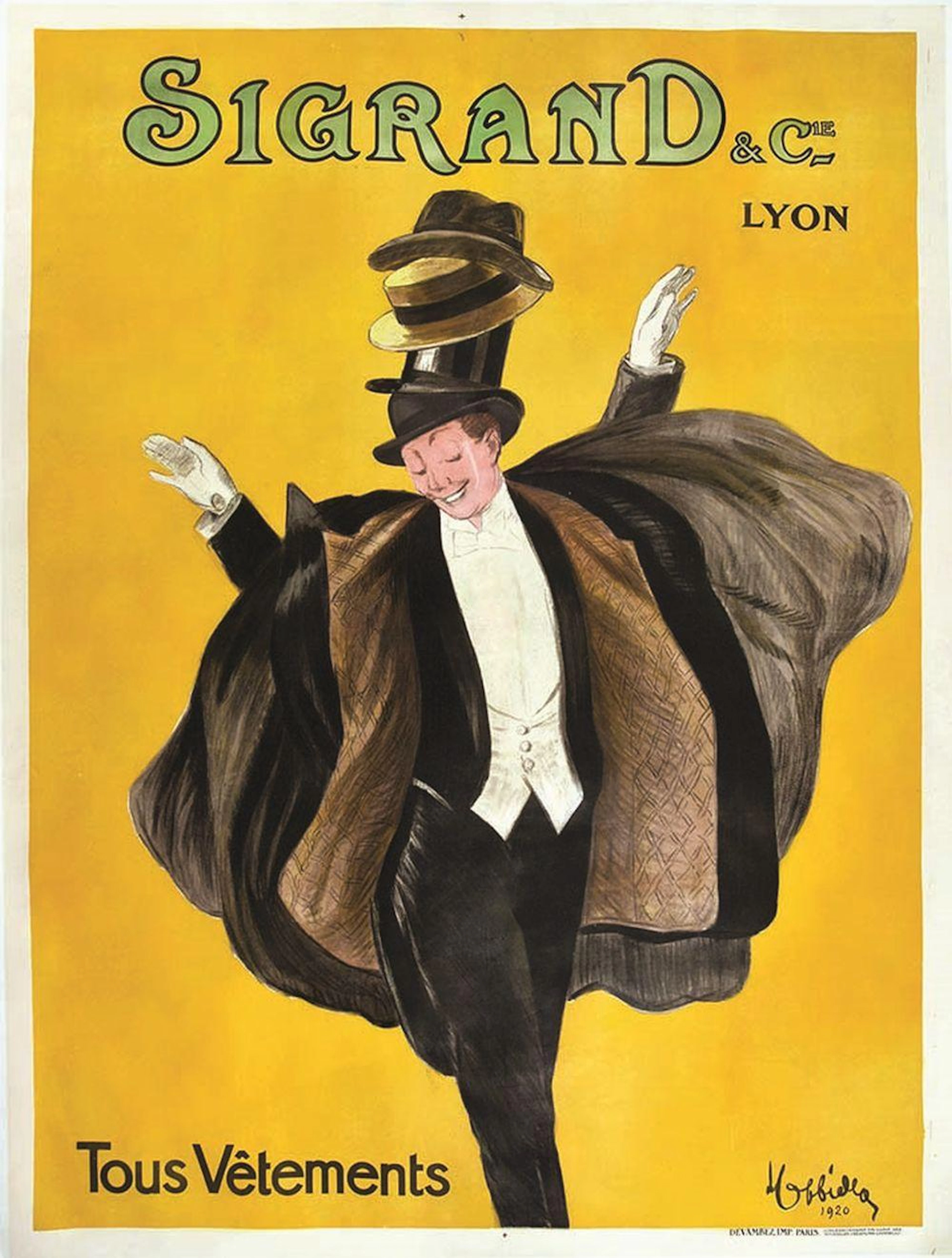 Sigrand & Cie Tous Vêtements très rare 1920 Lyon (Rhône)