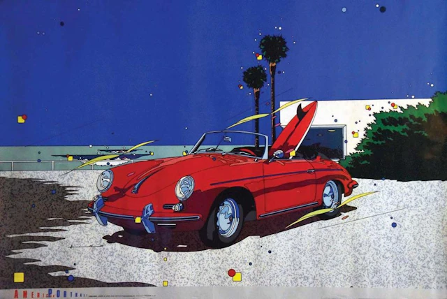 Porsch 911 Décapotable American Portrait; vers 1980. r SUZ