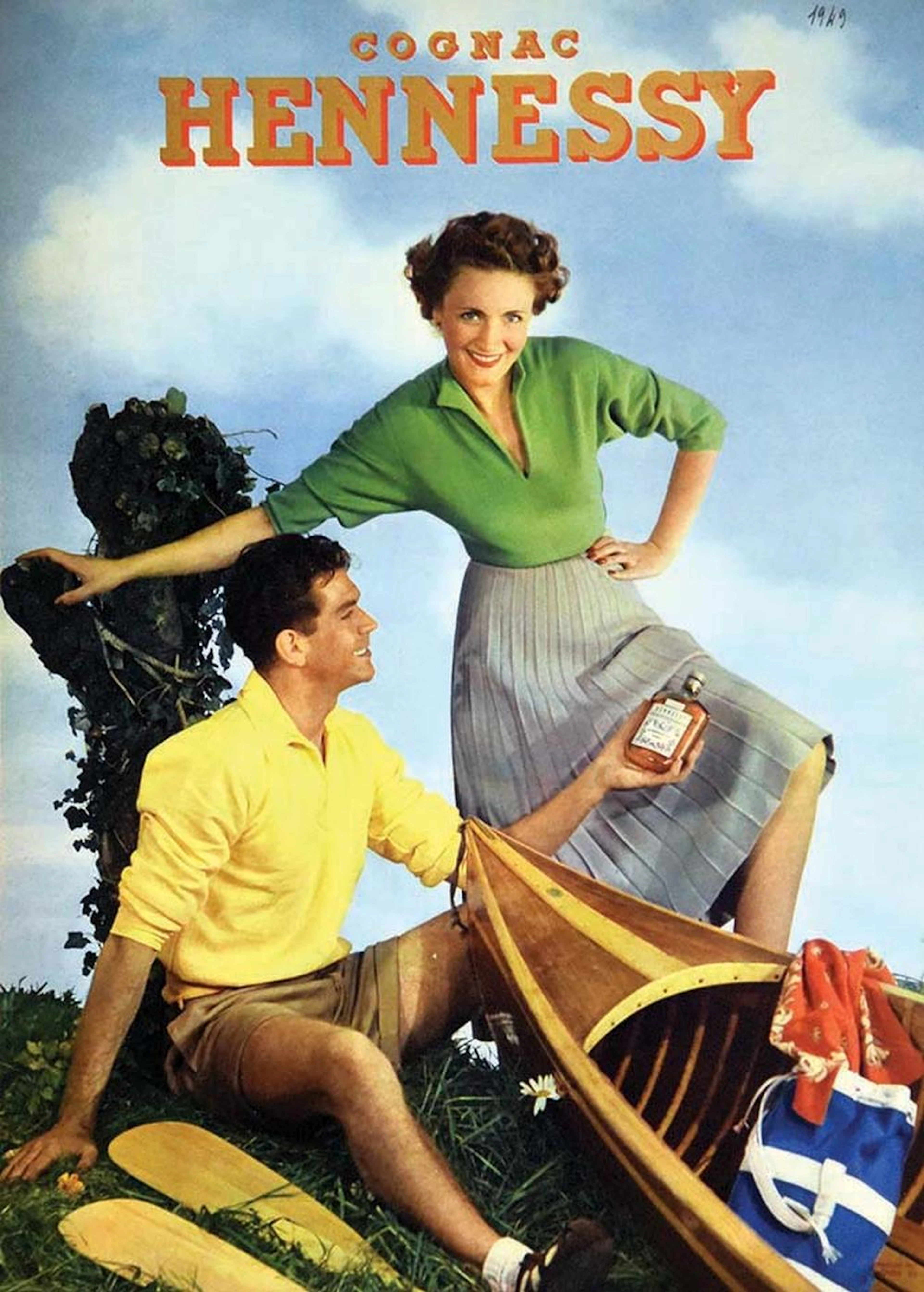 Cognac Hennessy Couple 1949 Draeger r