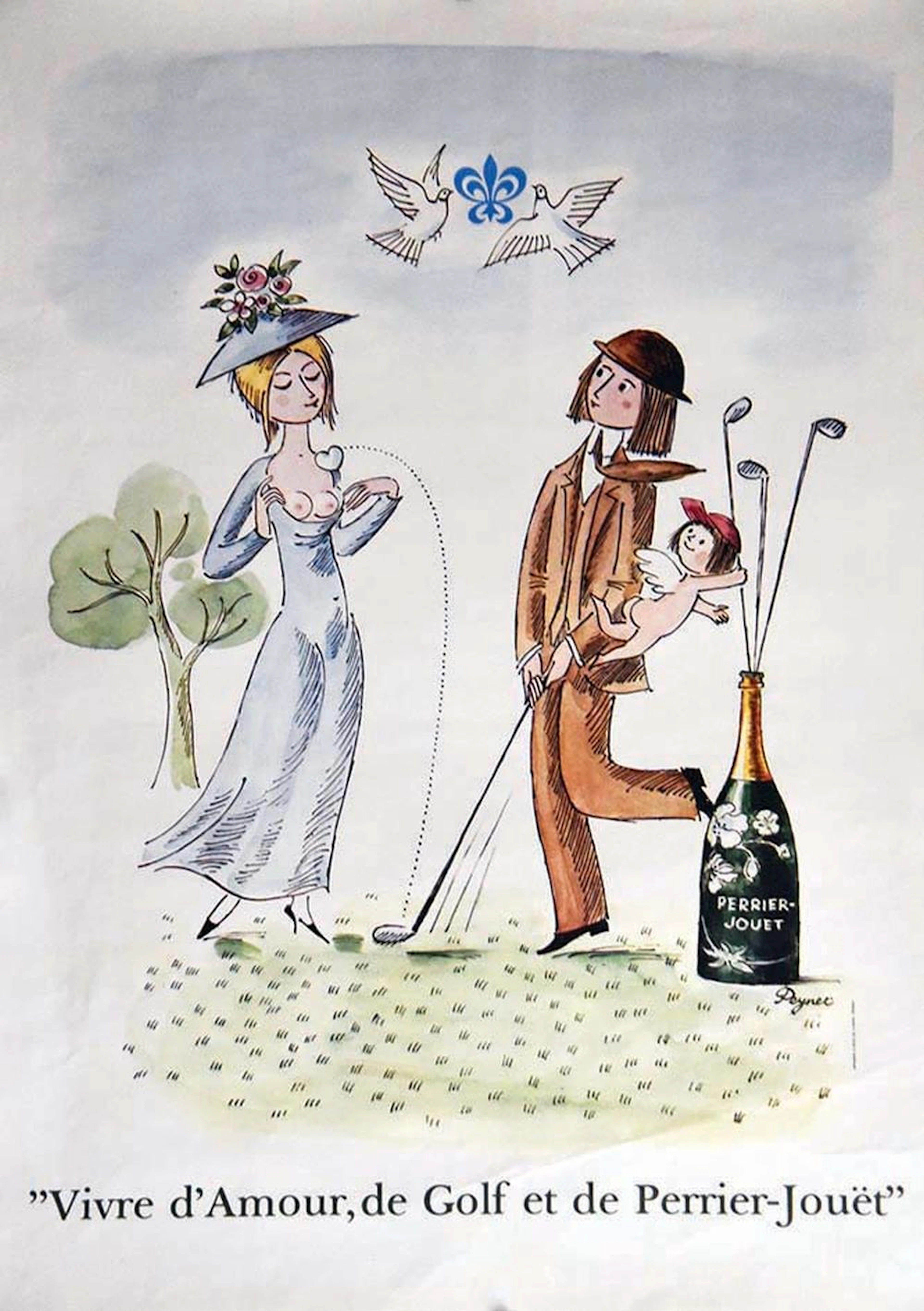 Perrier Jouet Vivre D'Amour, de Golf et de Perrier Jouet vers