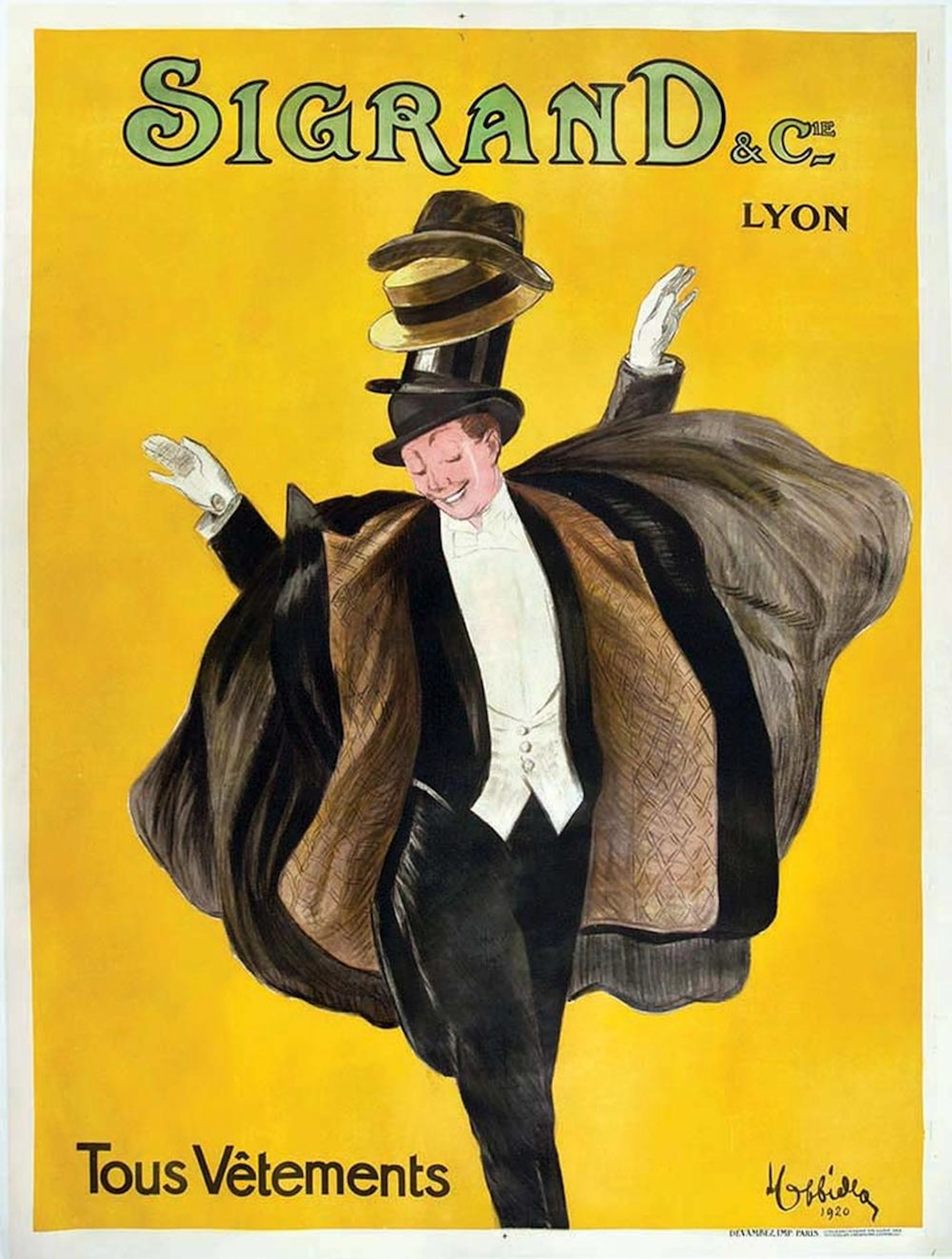Sigrand & Cie Tous Vêtements très rare 1920 Lyon (Rhône)