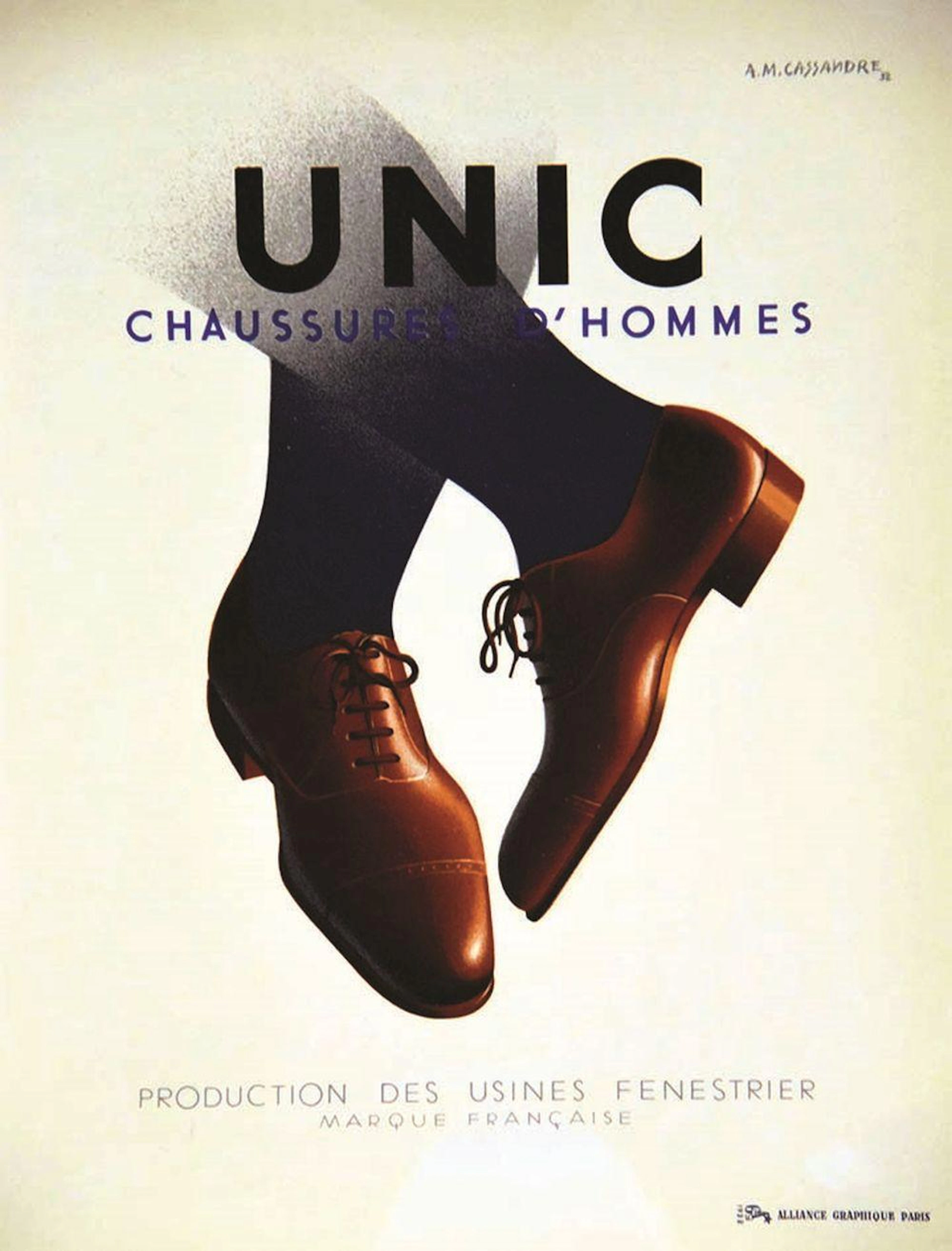 Unic - Chaussures d'homme Production des Usines Fenestrier. 1932