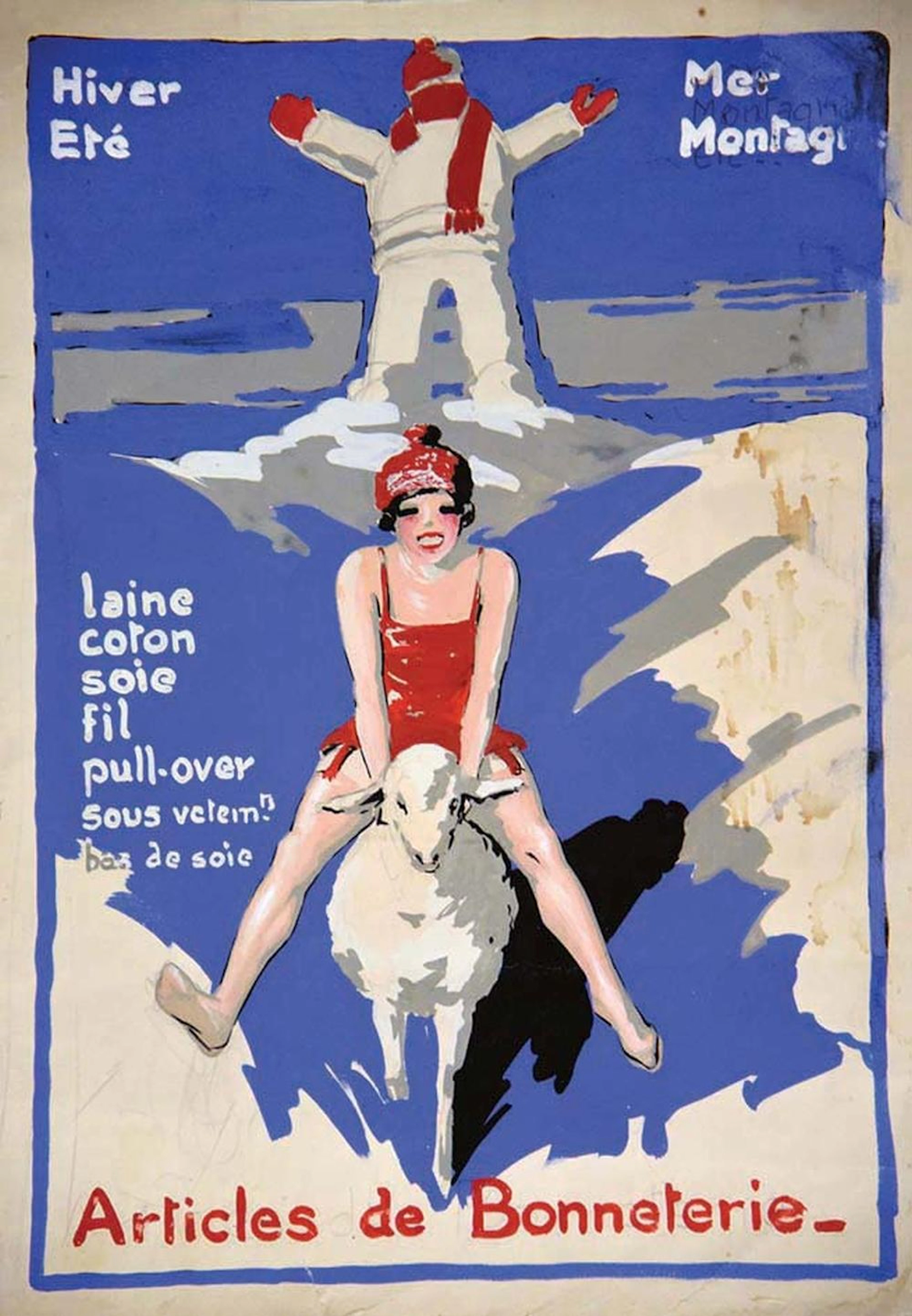SKI / SKIING TRAVEL POSTER & GOUACHES - Articles de Bonneterie - Mer, m