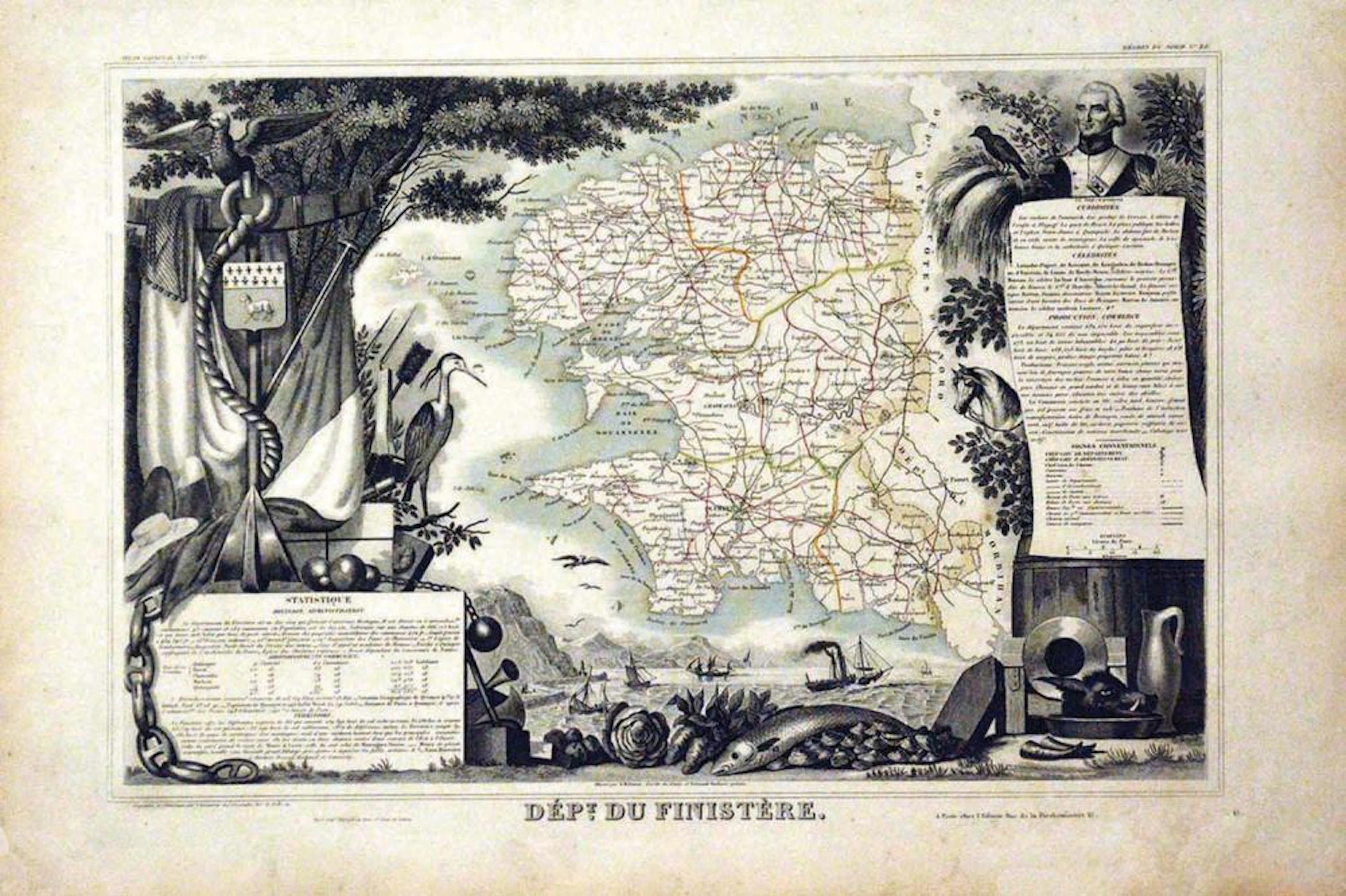 Carte du Finistère