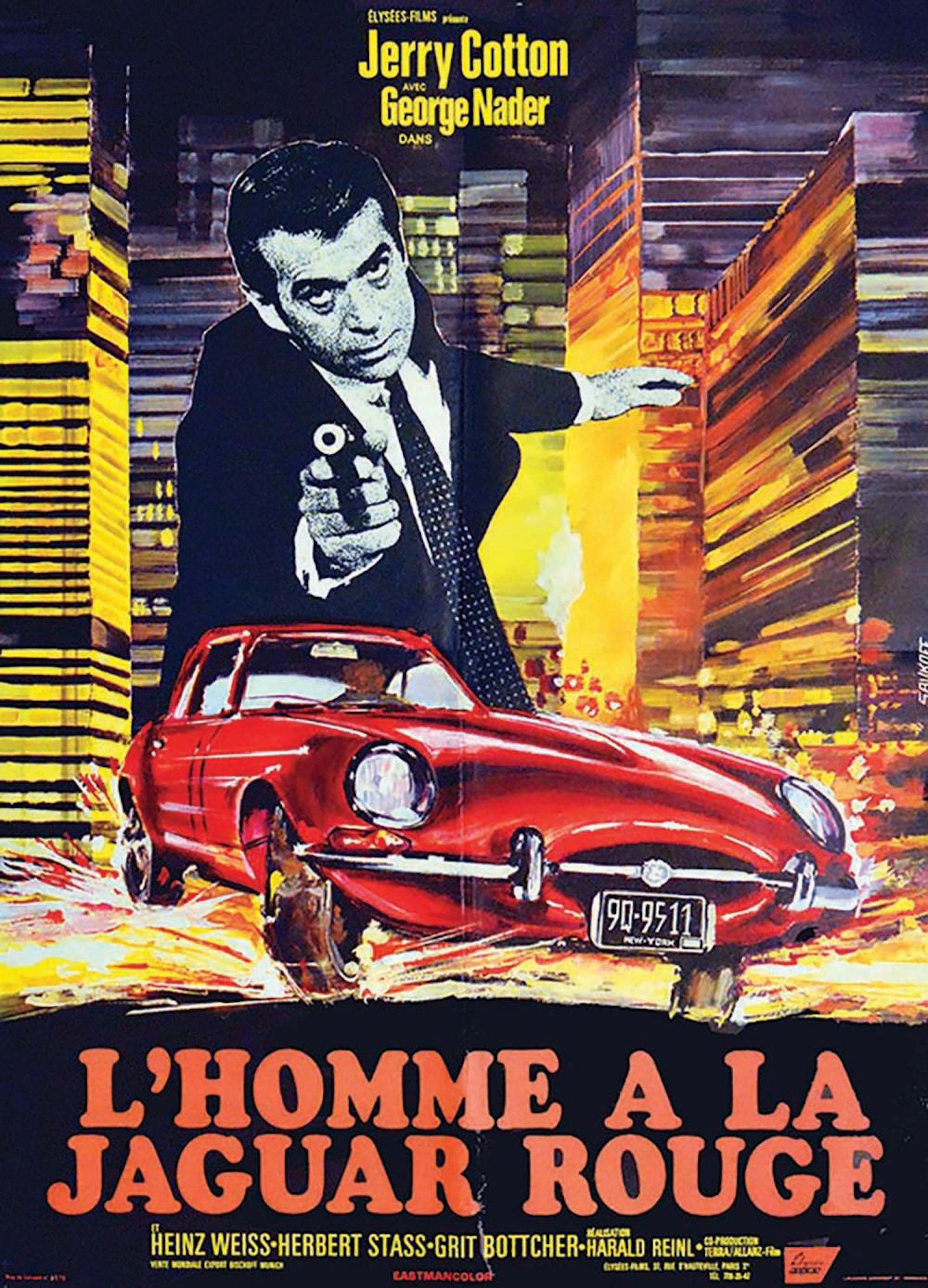 L'Homme à la Jaguar Rouge Jaguar Type E