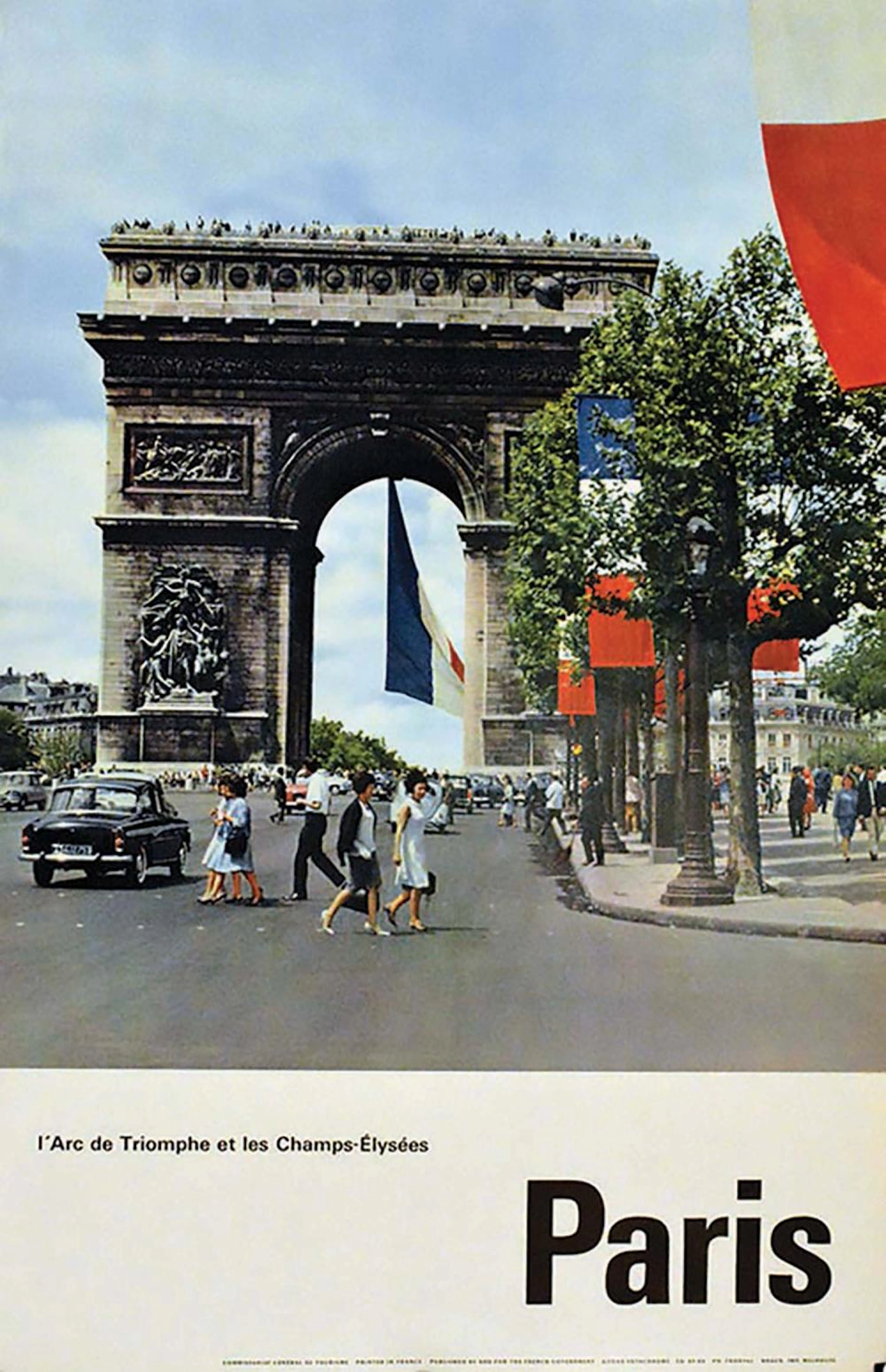 Paris L'Arc de Triomphe et les Champs Elysées
