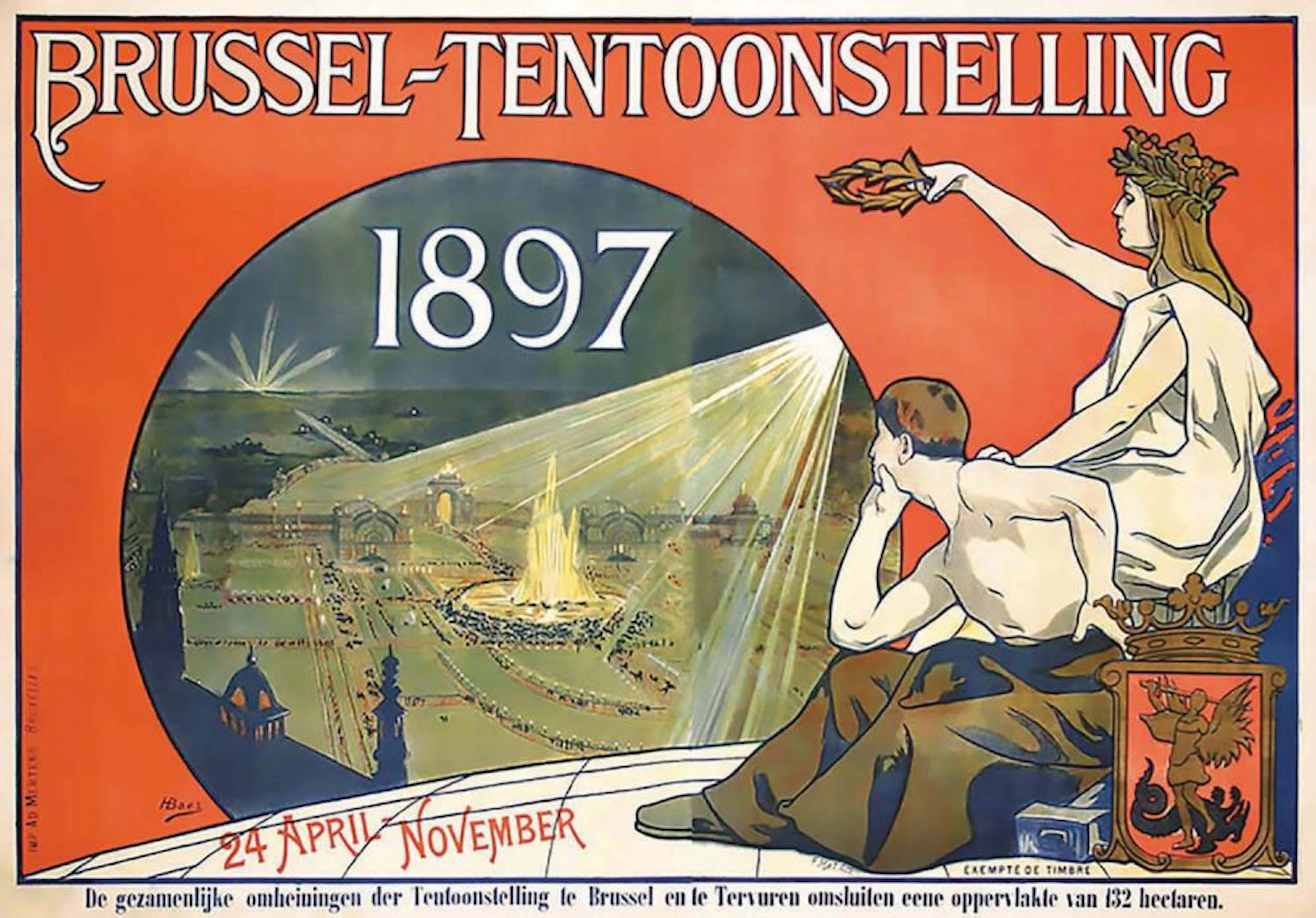 Brussel Tentoonstelling 1897 Exposition Universelle de Bruxelles