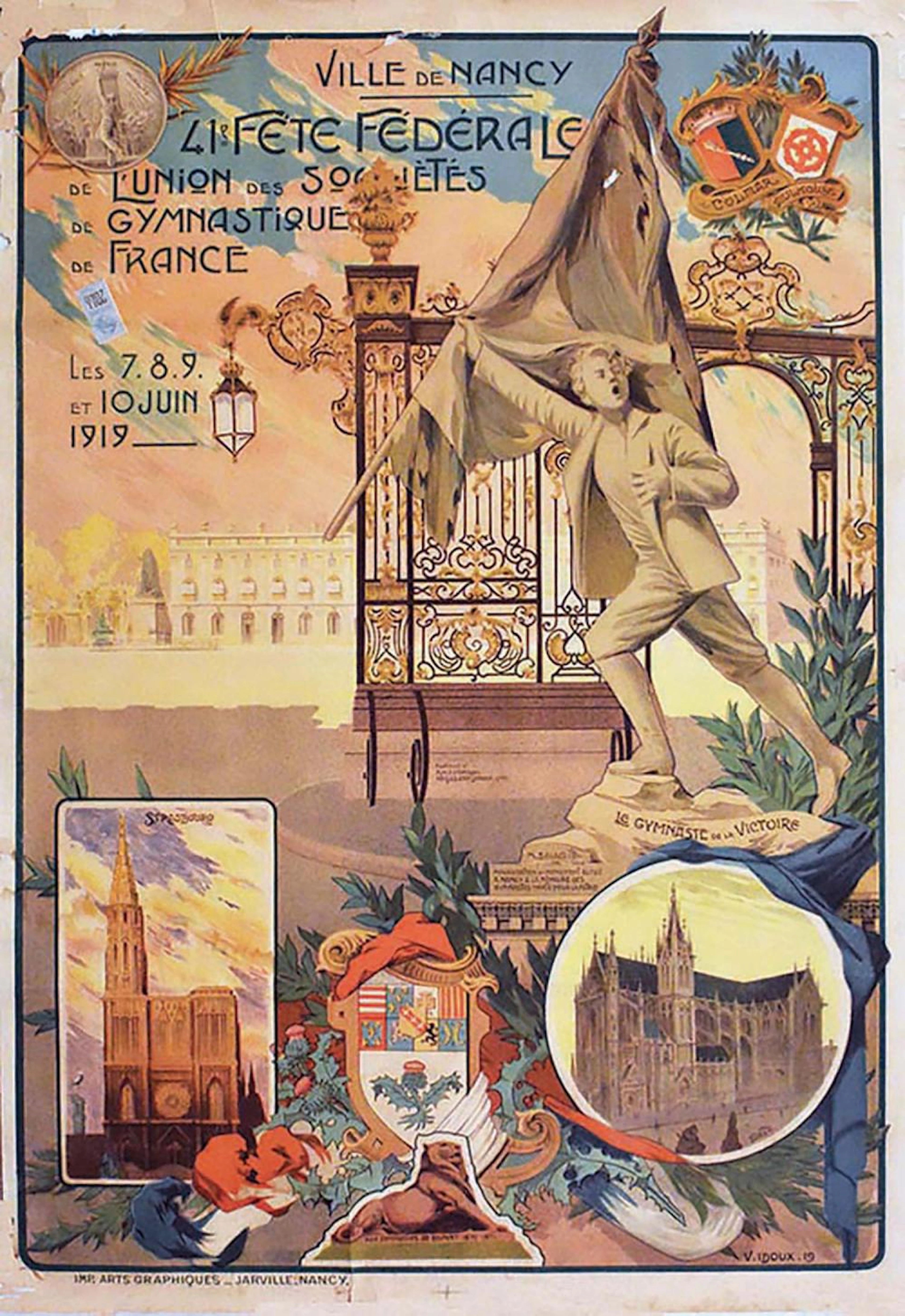 Nancy 41ème Fête Fédérale des Stés Fed De Gtmnastique