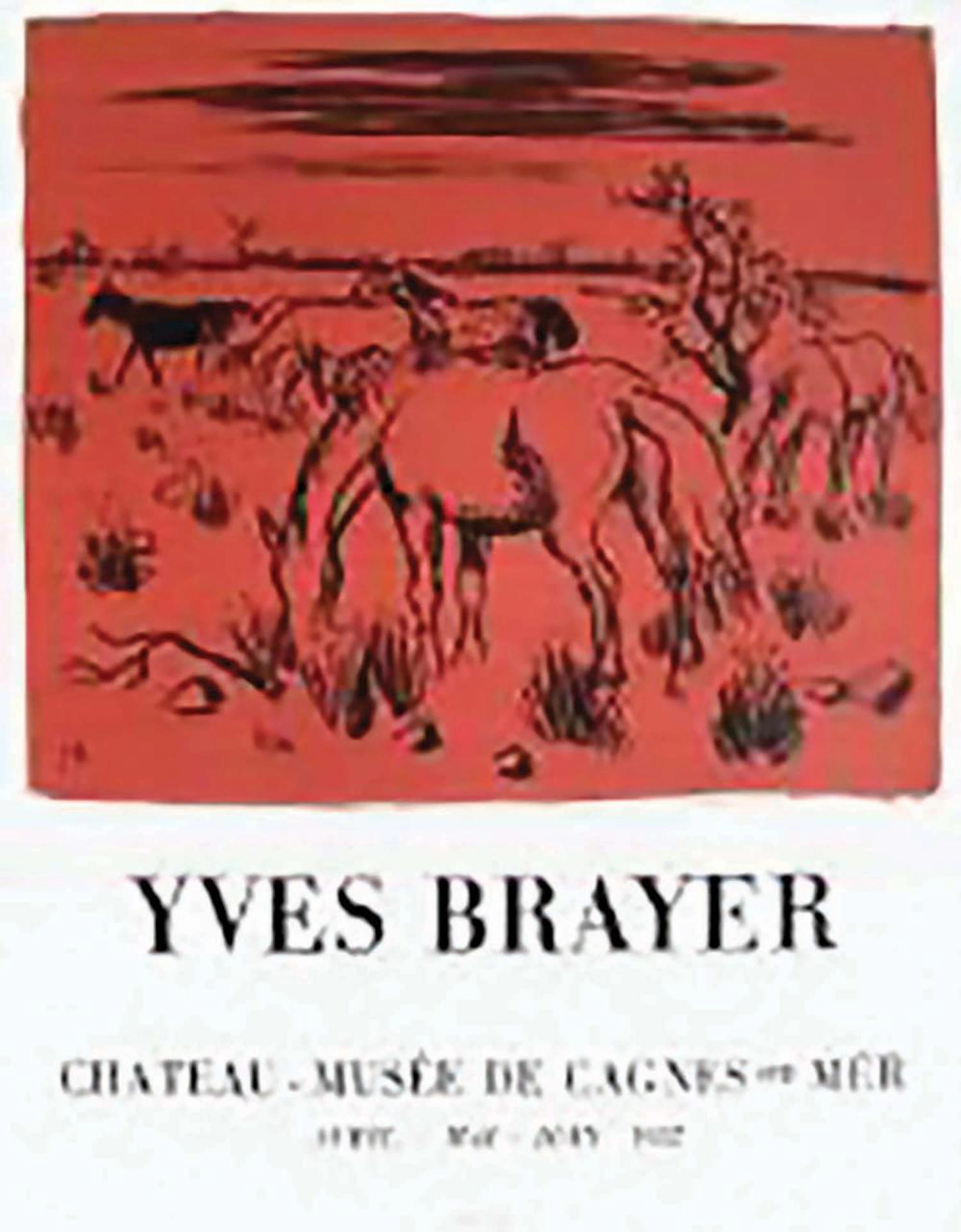 Chevaux en Camargue Yves Brayer Château Musée de Cagnes sur Mer