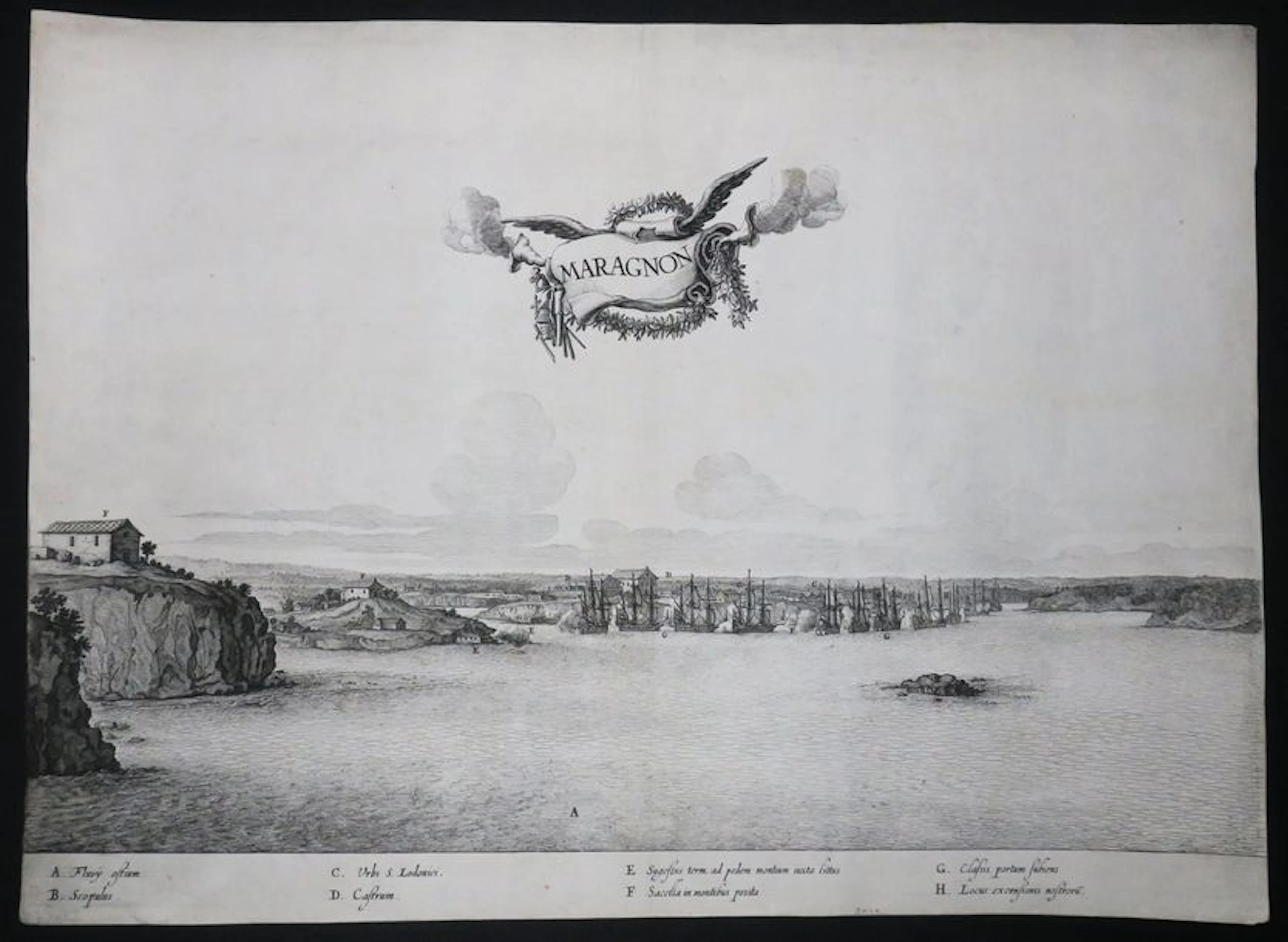BRESIL - VUE de "MARAGNON". c.1645. Gravure... - Lot 18 - Eric Caudron