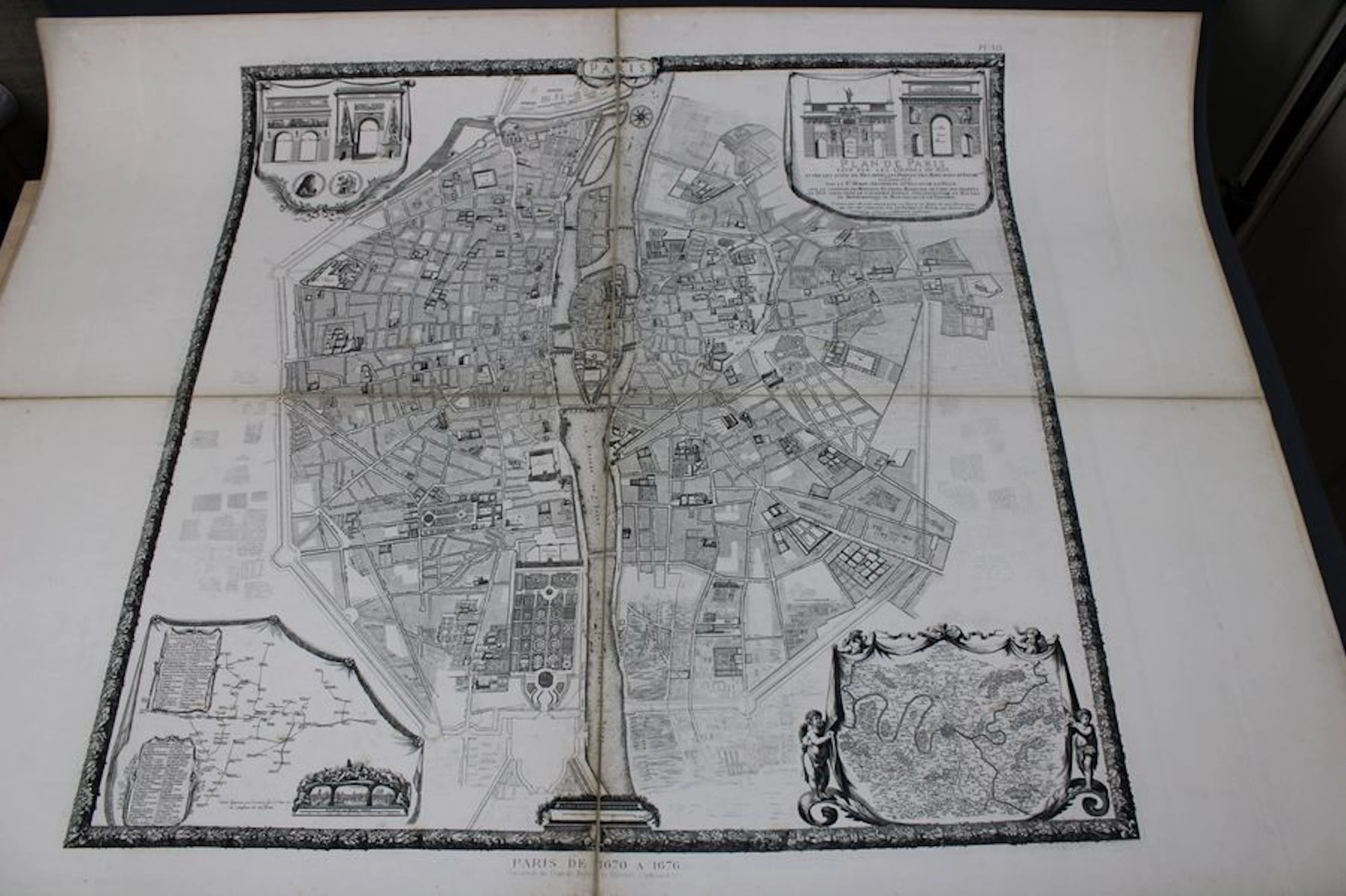 PARIS (75) – 1676. PLAN de BULLET et BLONDEL... - Lot 73 - Eric Caudron