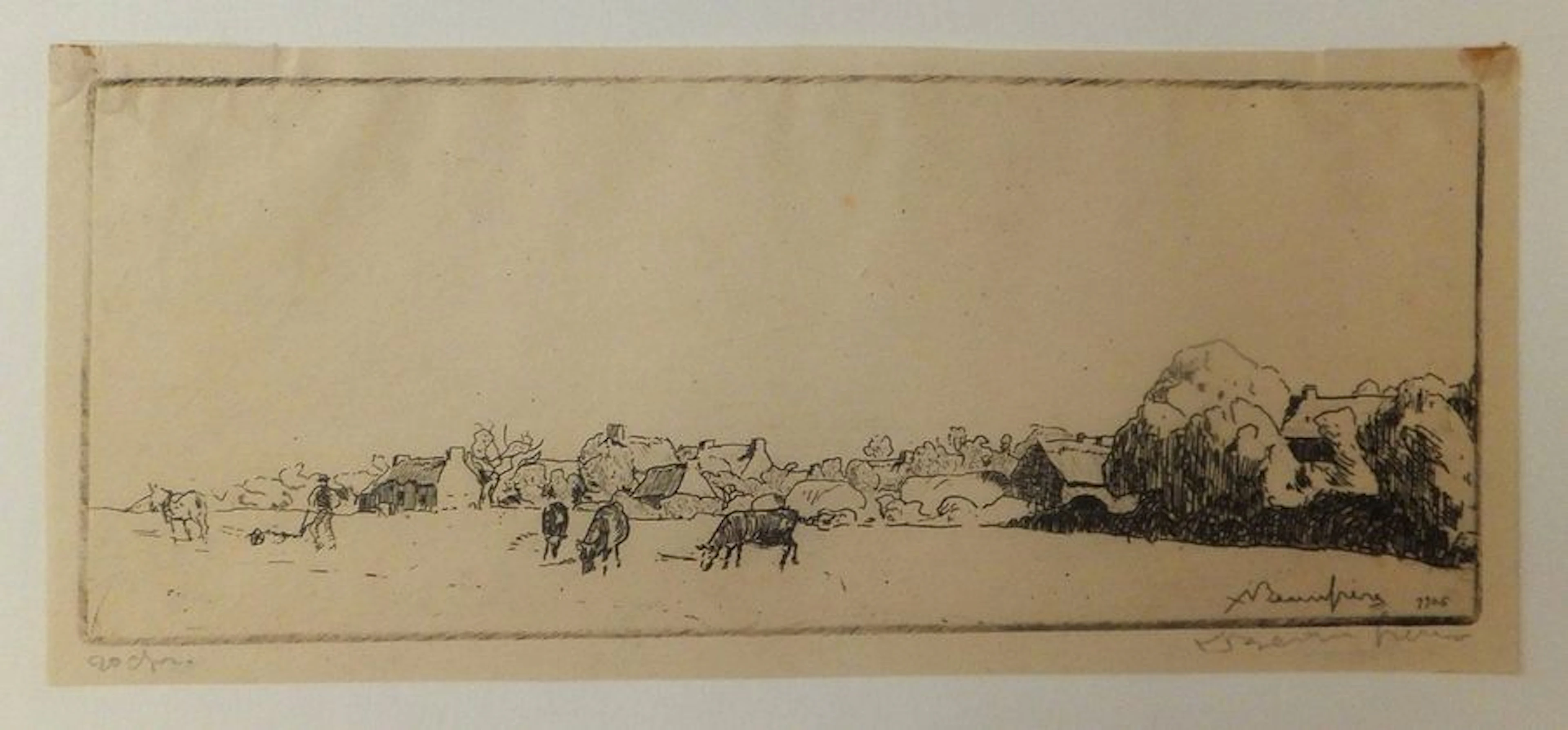 BEAUFRÈRE Adolphe (1876-1960). Le laboureur... - Lot 45 - Eric Caudron