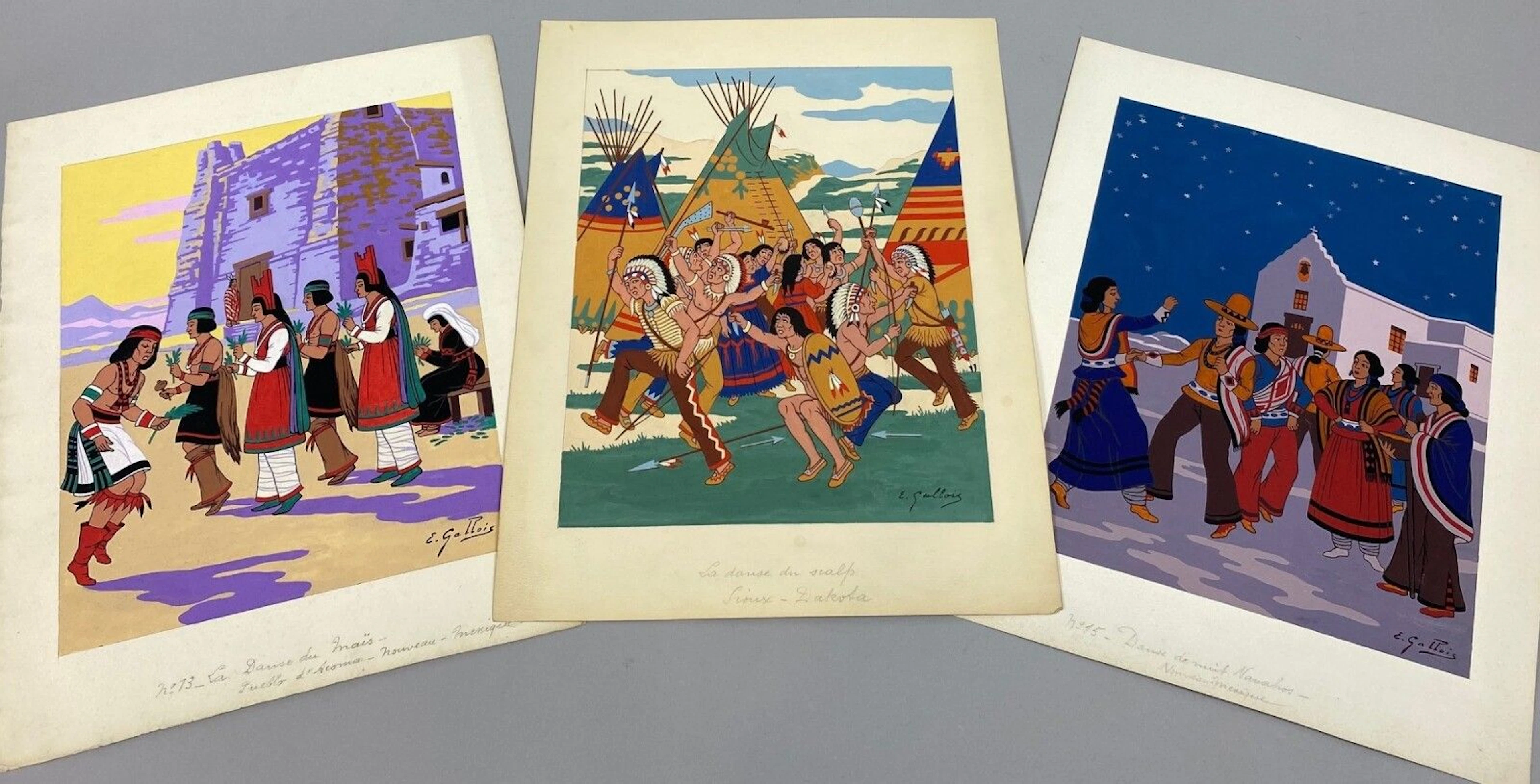 Emile GALLOIS (1882-1965). Treize planches... - Lot 98 - Eric Caudron