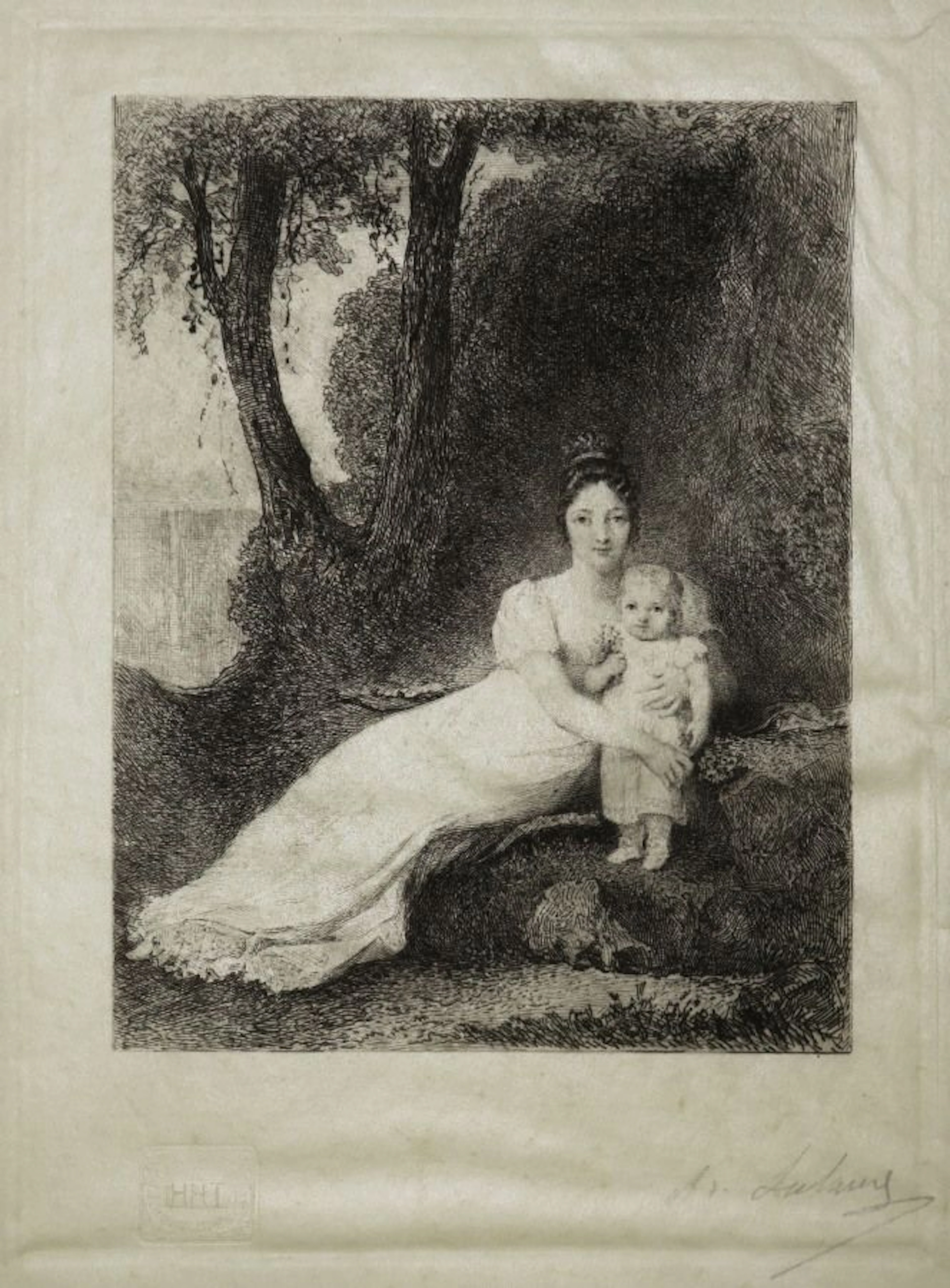 PORTRAIT de [HORTENSE de BEAUHARNAIS et son... - Lot 114 - Eric Caudron