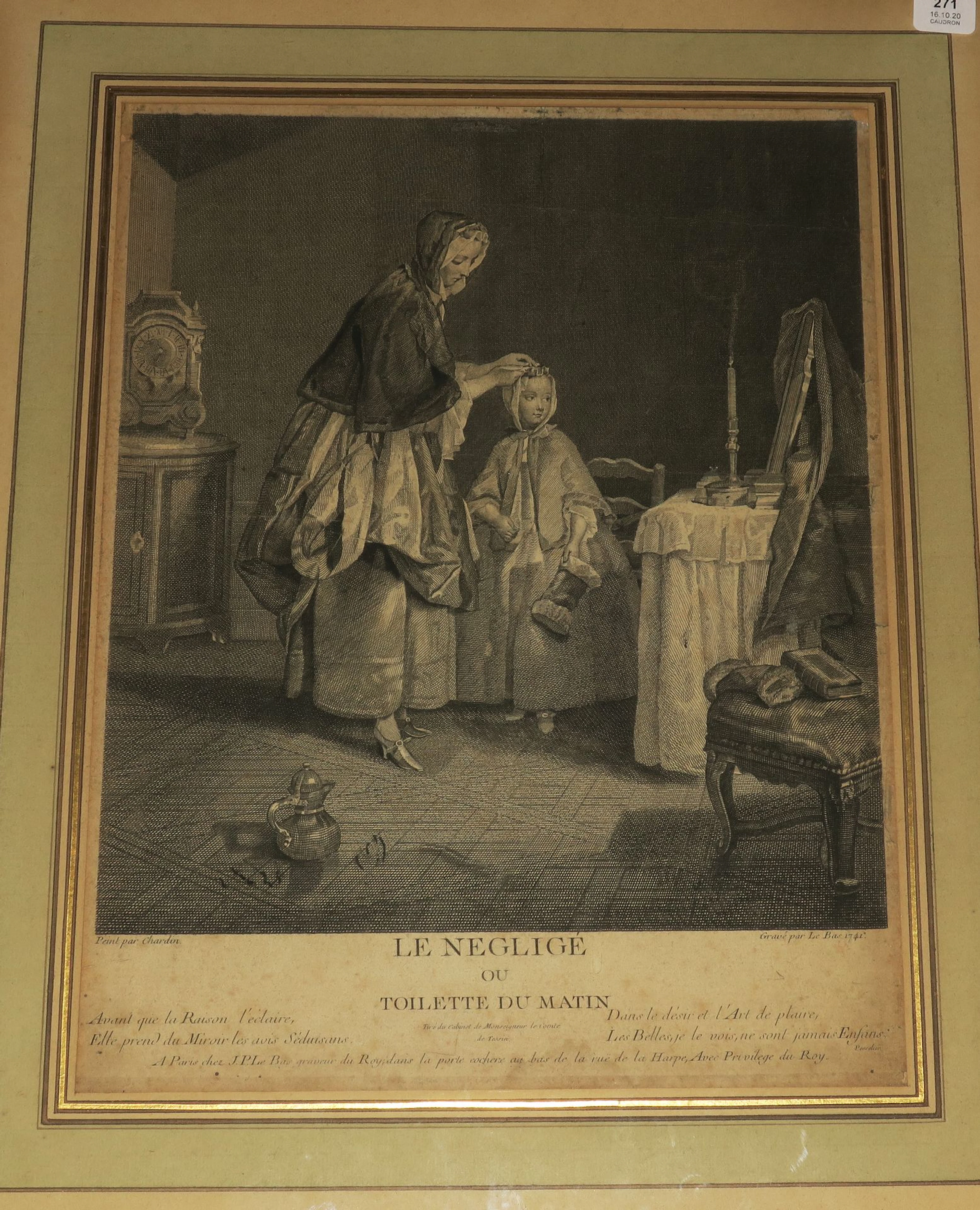 CHARDIN Jean-Siméon (Paris 1699 1779) (D'après)... - Lot 145 - Eric Caudron