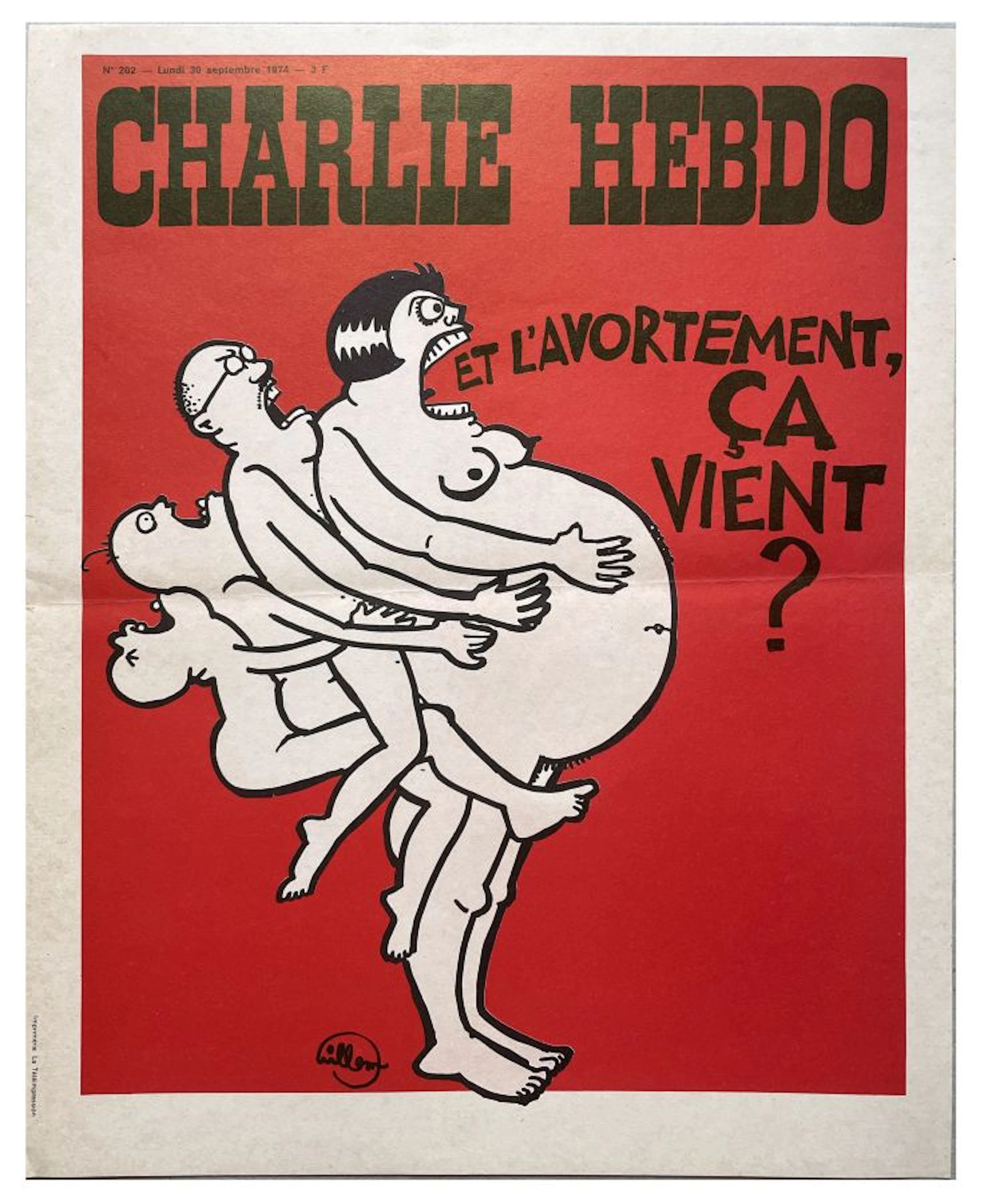 Cabu (1938-2015) - [ Charlie Hebdo - Et l'avortement... - Lot 28 - Eric Caudron
