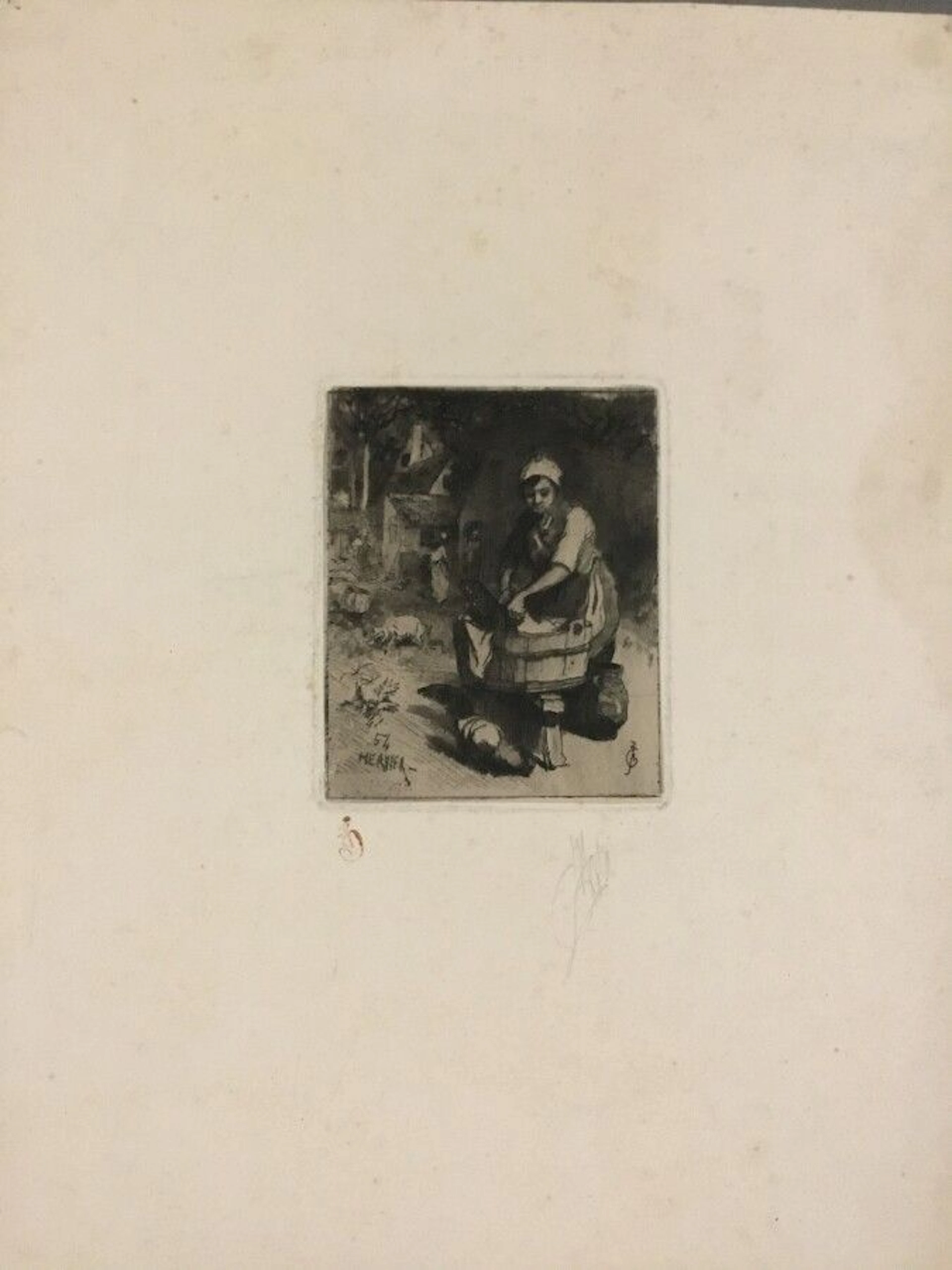 HERVIER Adolphe Gravure signée en bas à gauche... - Lot 218 - Eric Caudron