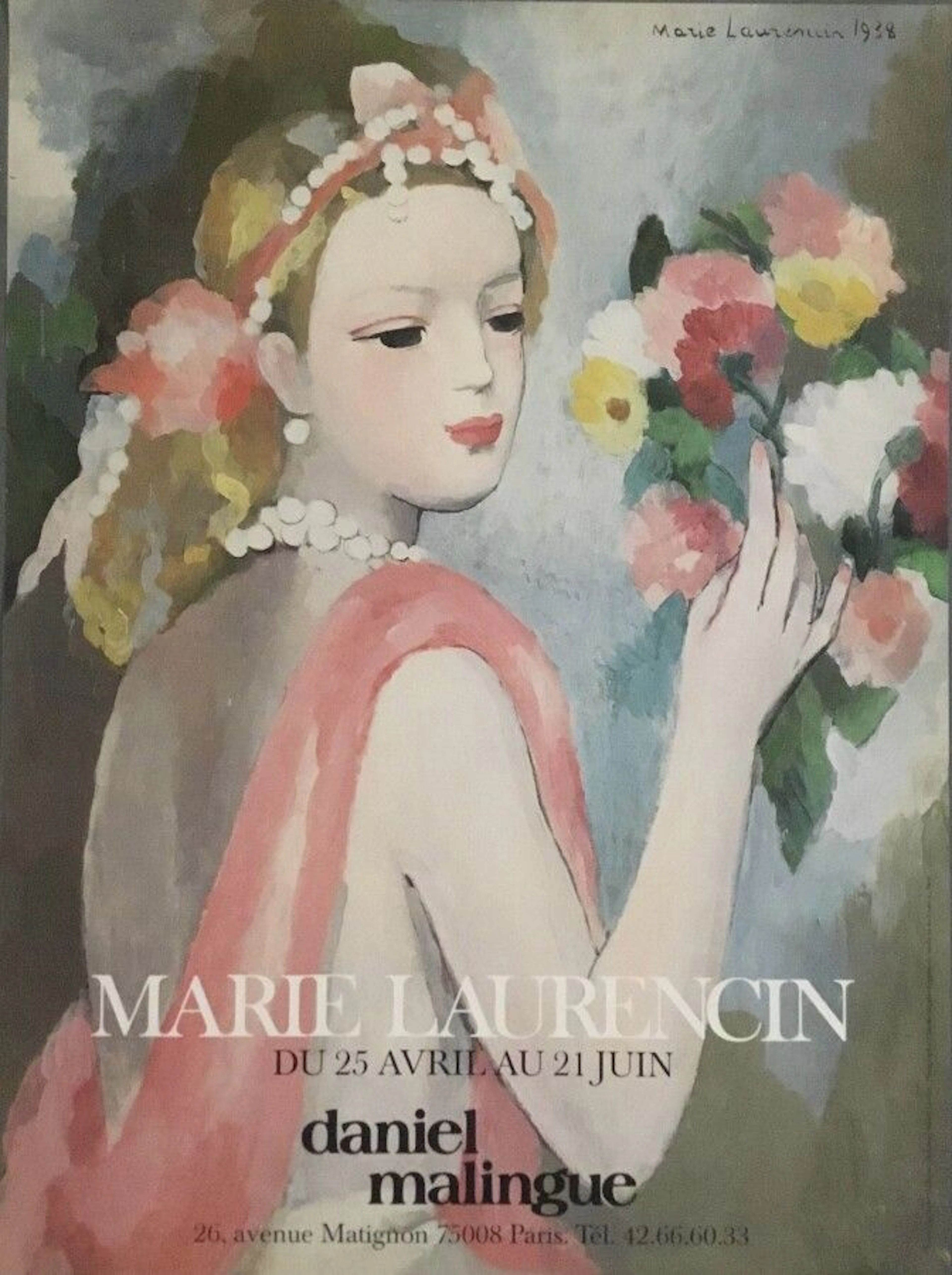 LAURENCIN Marie Affiche Offset datée 1938... - Lot 260 - Eric Caudron
