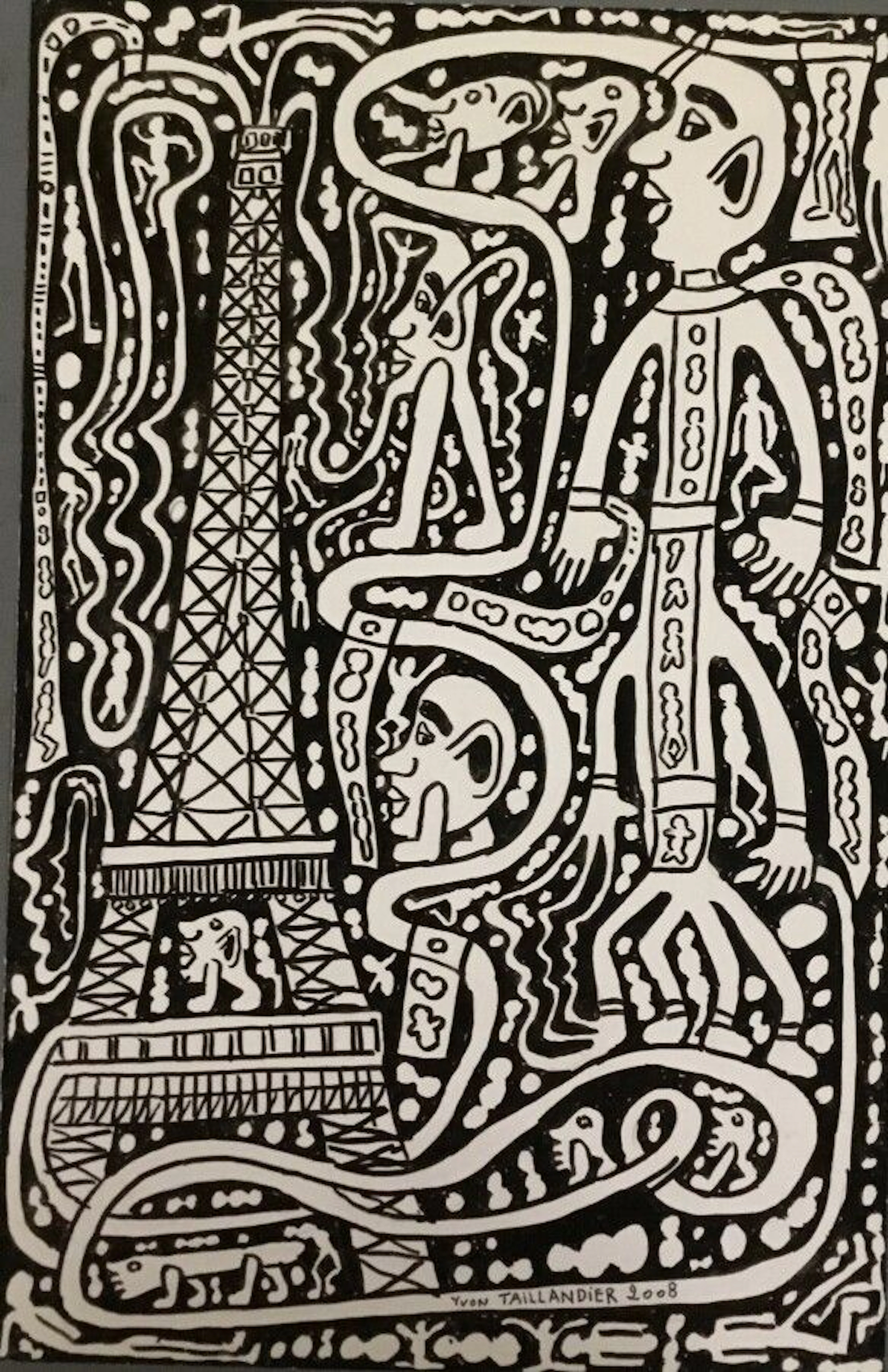 TAILLANDIER Yvon Acrylique sur papier signée... - Lot 464 - Eric Caudron