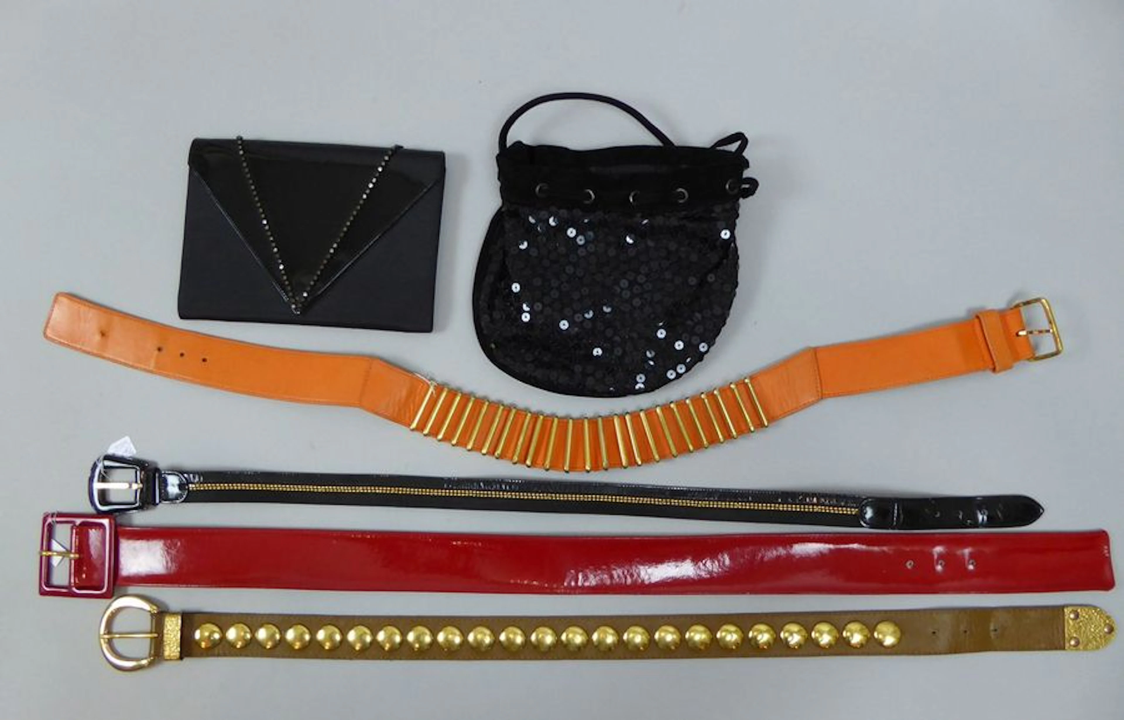 Lot : un sac pailleté noir Stephane KELIAN,…