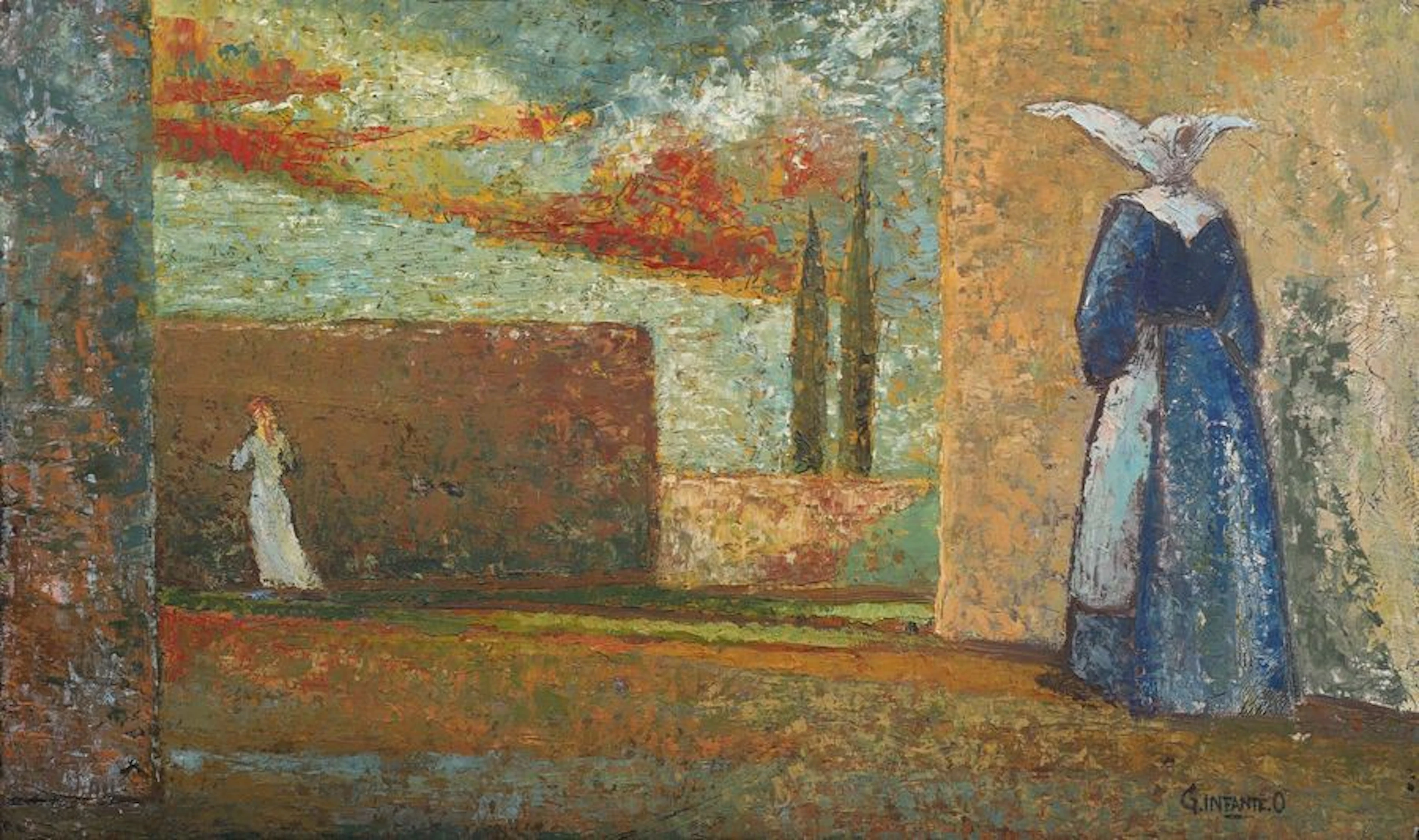 G. INFANTE. O ? Le délire Toile signée…