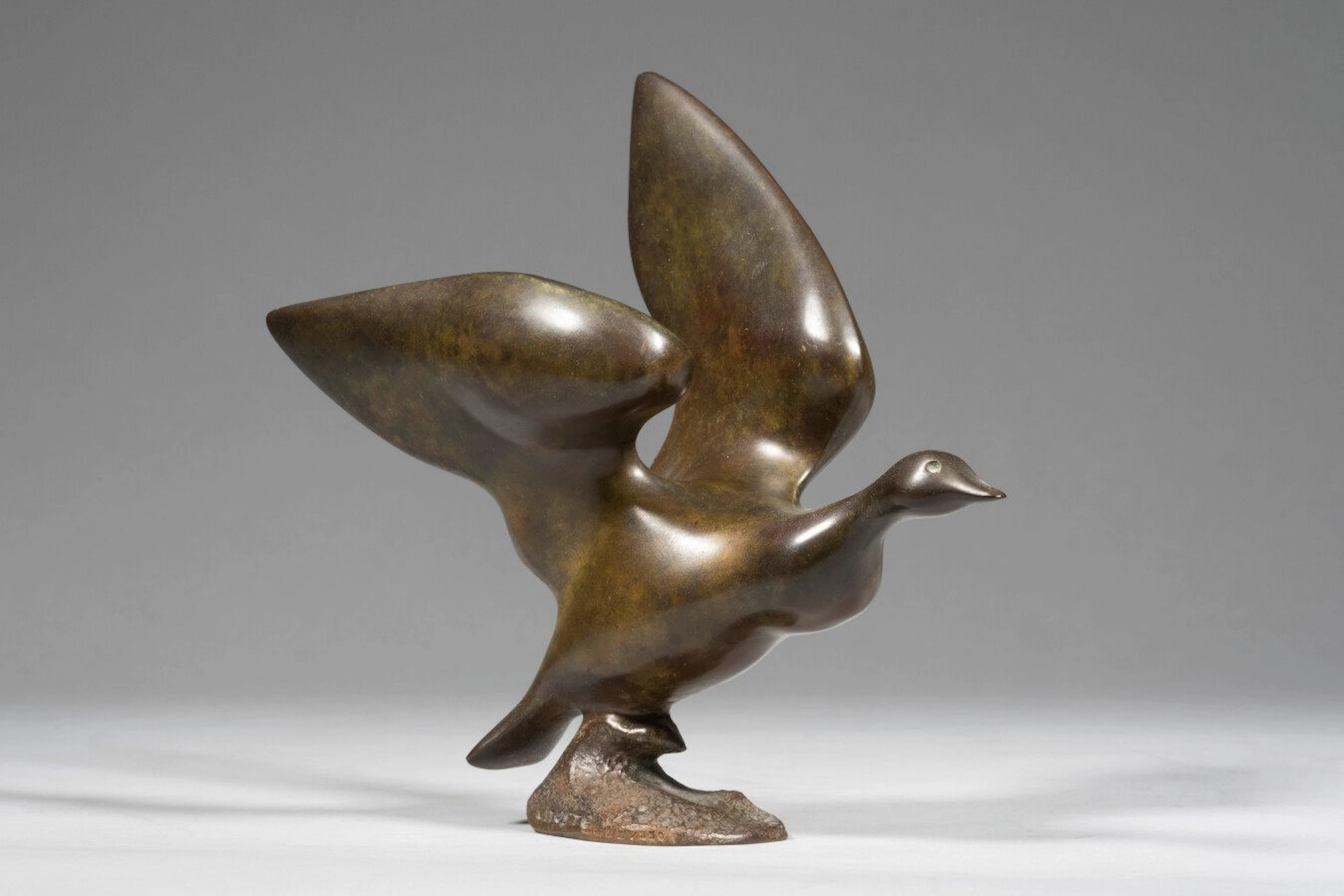 LHOSTE L'envol de l'oie Bronze à patine... - Lot 18 - Eve