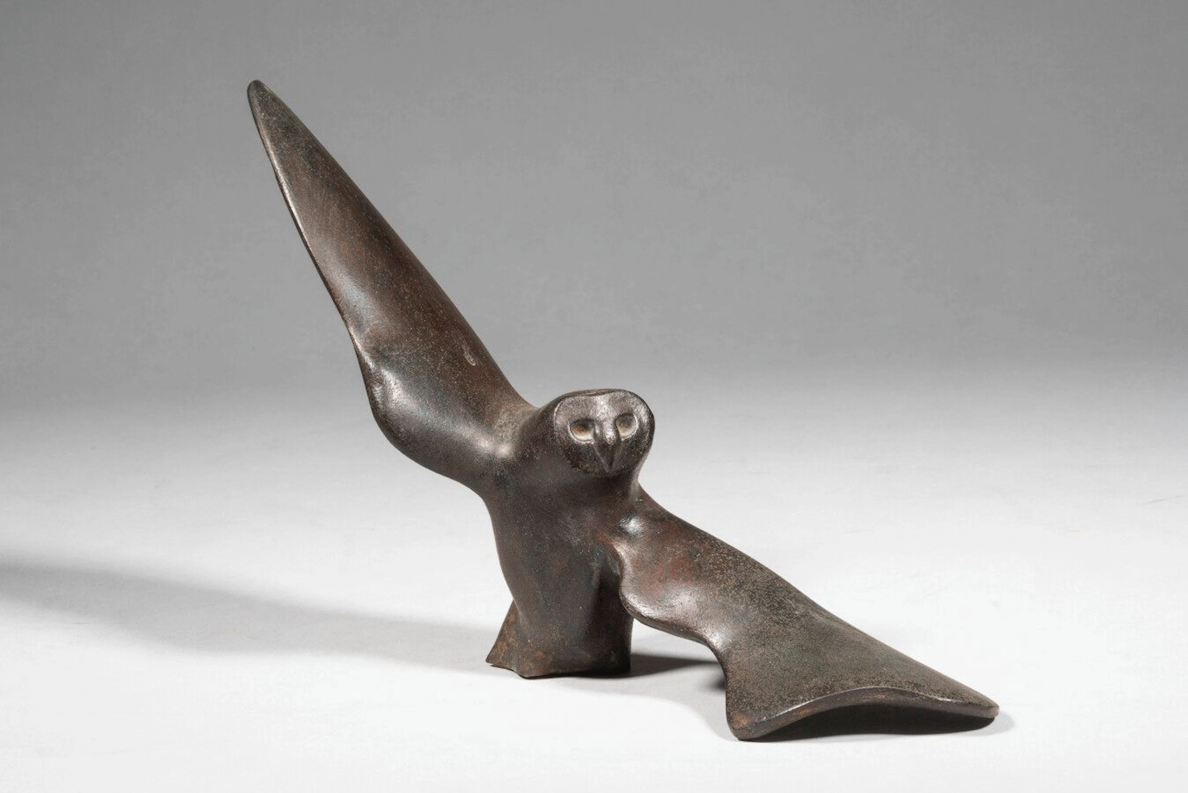 LHOSTE Chouette Bronze à patine brune,... - Lot 22 - Eve