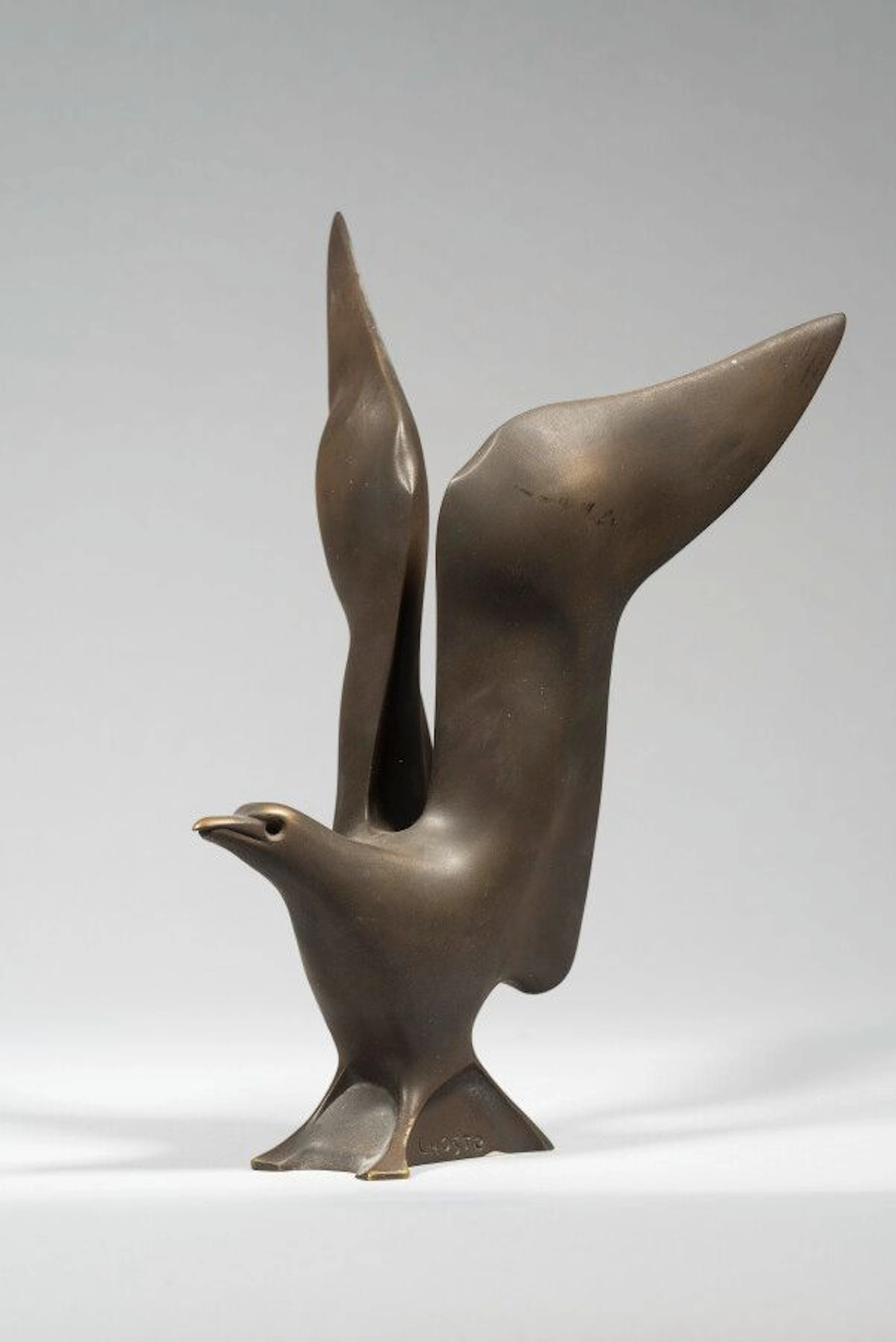 LHOSTE Oiseau aux ailes dressées Bronze... - Lot 144 - Eve