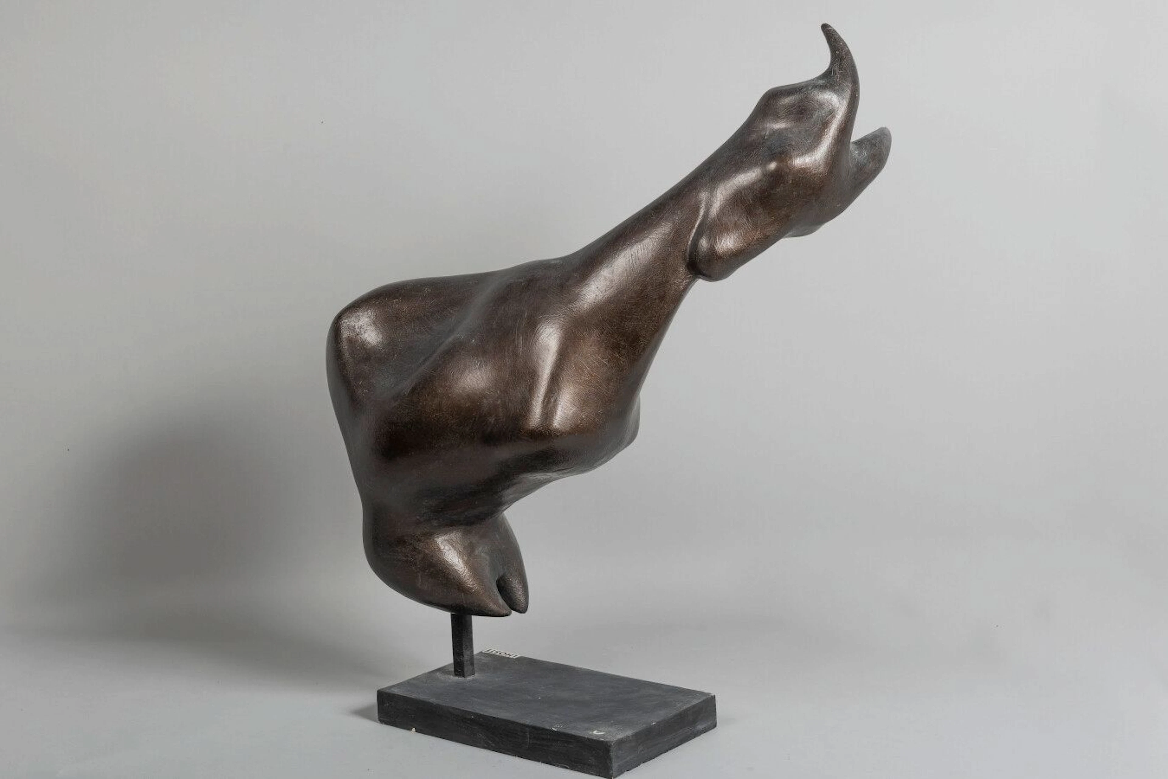 LHOSTE La chèvre Plâtre patiné Haut :... - Lot 172 - Eve