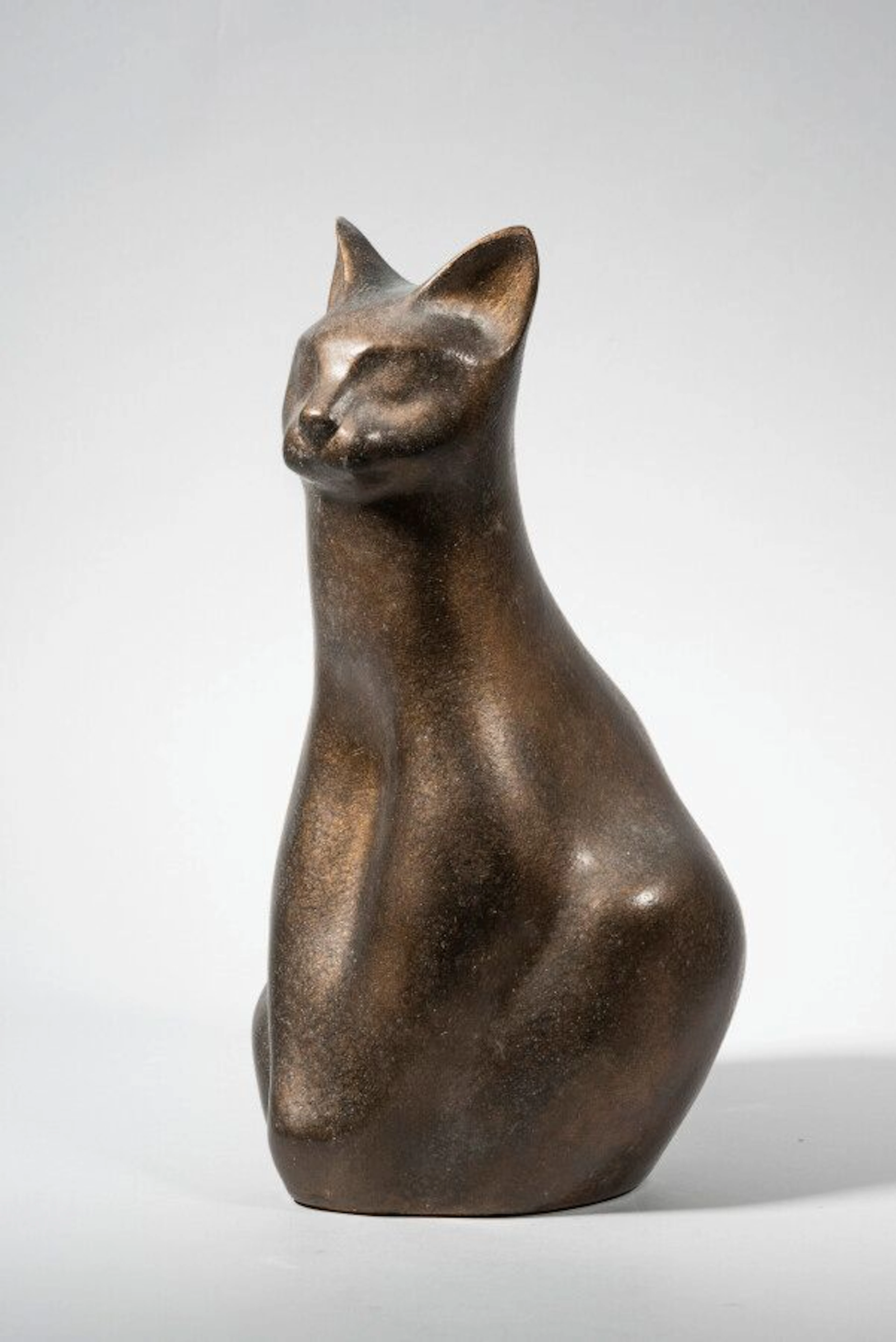 LHOSTE Chat Plâtre patiné Haut : 37,5... - Lot 176 - Eve