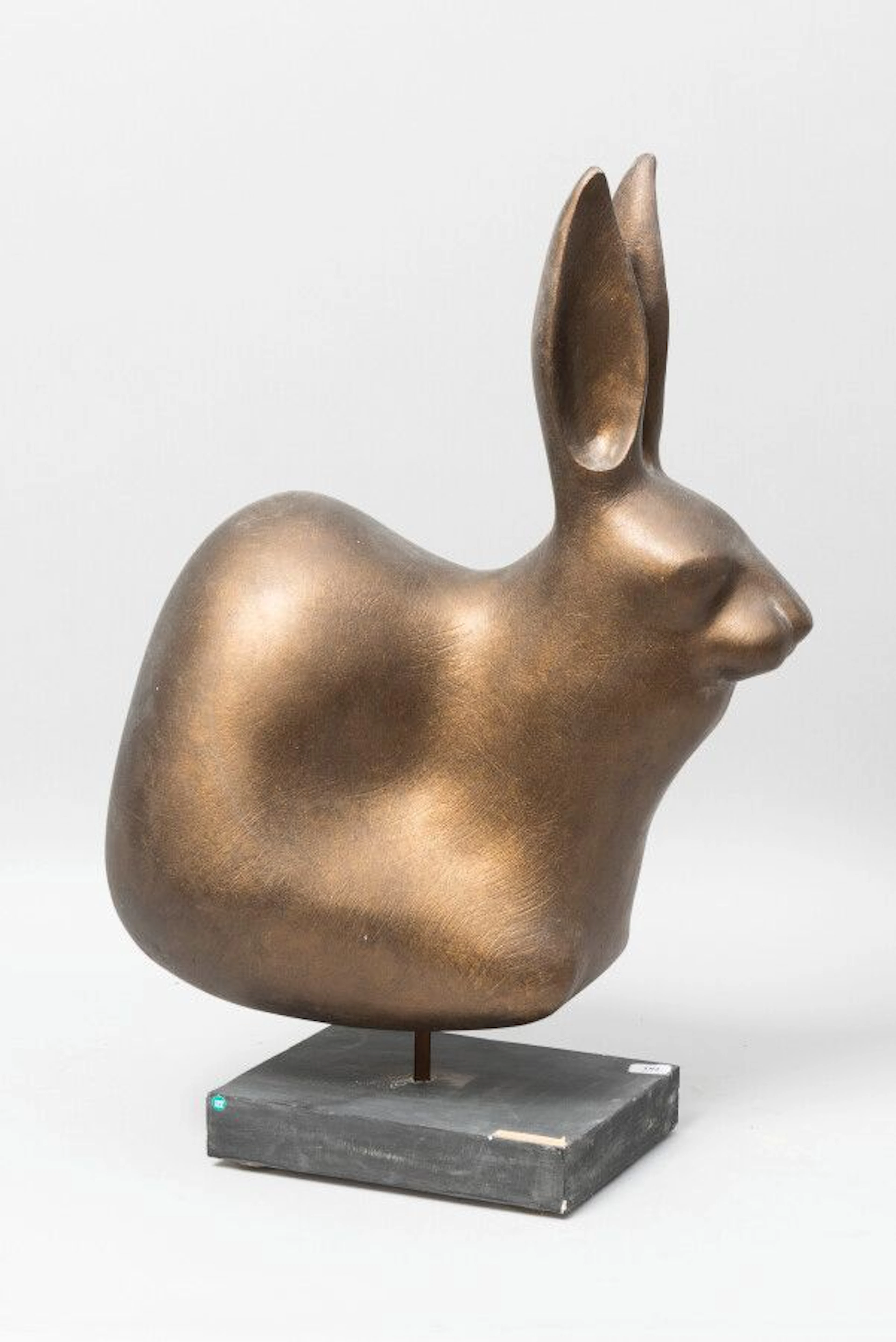 LHOSTE Lapin Plâtre patiné Haut : 44 ... - Lot 182 - Eve