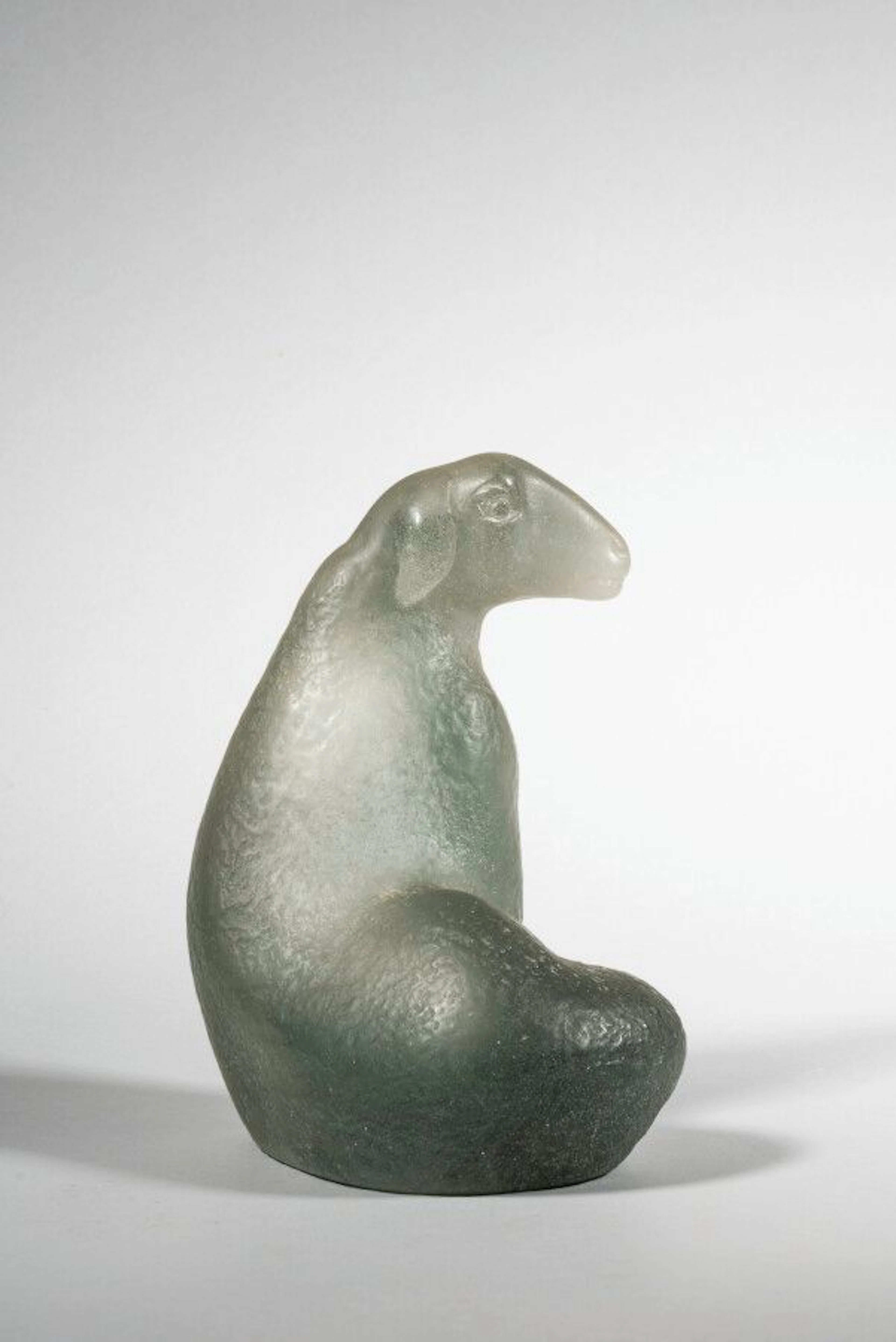 LHOSTE et DAUM Mouton assis Pâte de verre... - Lot 226 - Eve