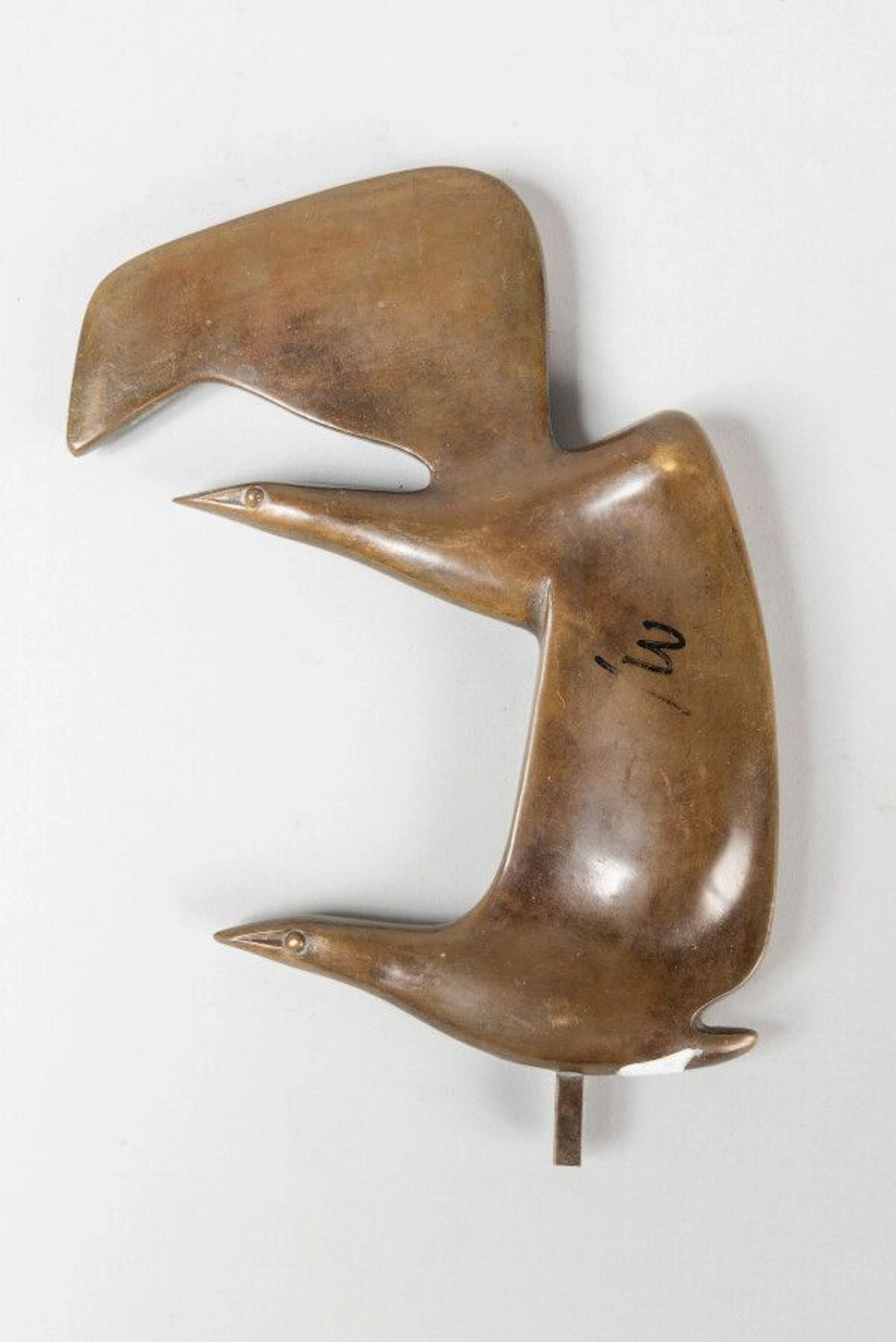 LHOSTE L'oiseau deux têtes Bronze à patine... - Lot 301 - Eve