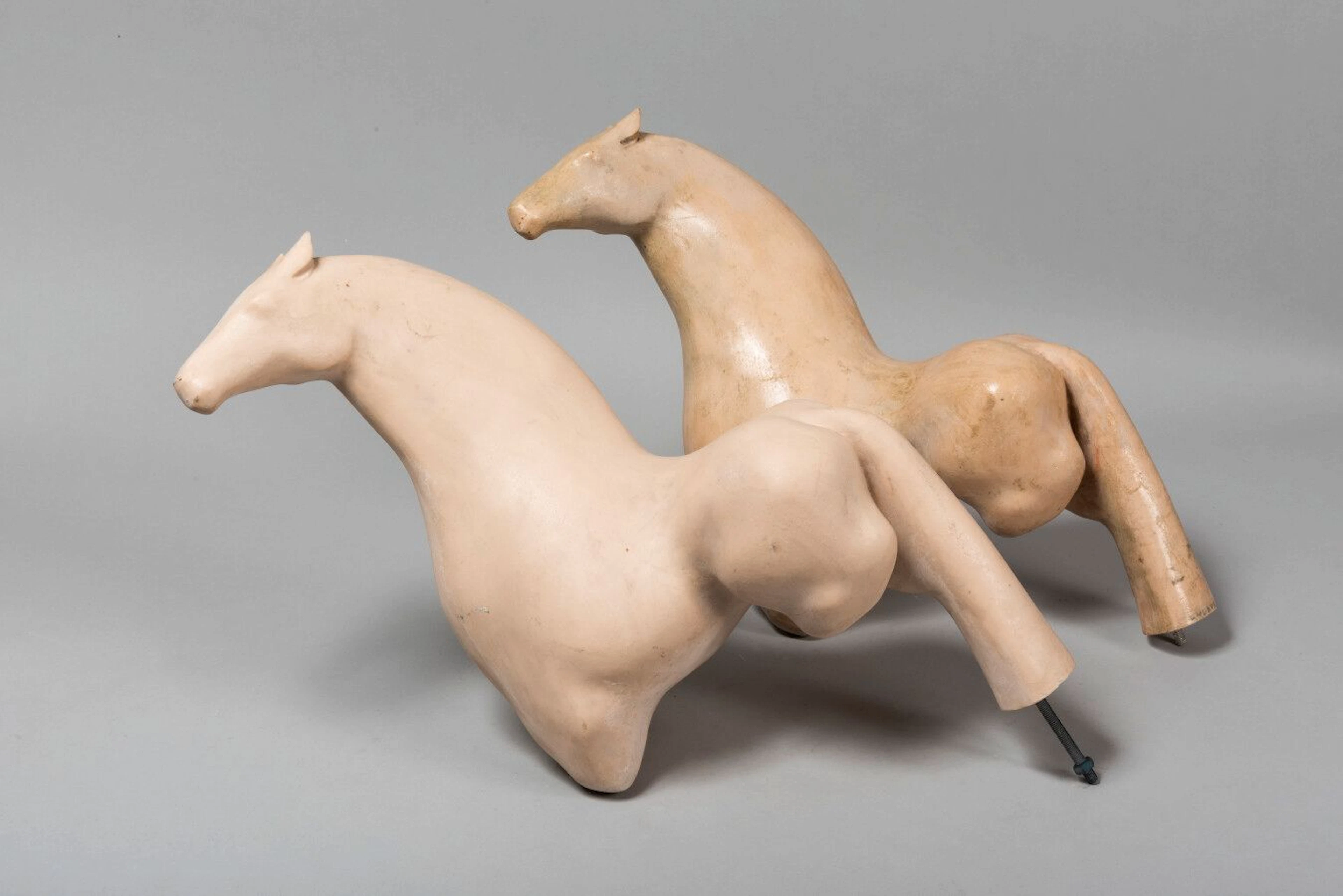 LHOSTE Cheval 2 Résines brutes Haut. :... - Lot 304 - Eve