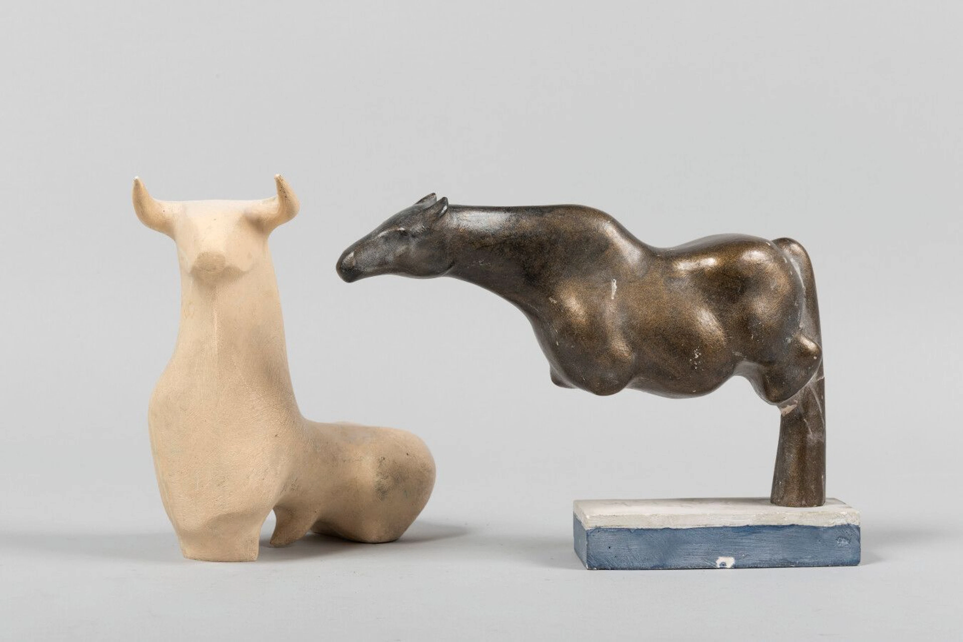 LHOSTE Le petit cheval Plâtre patiné Haut... - Lot 373 - Eve