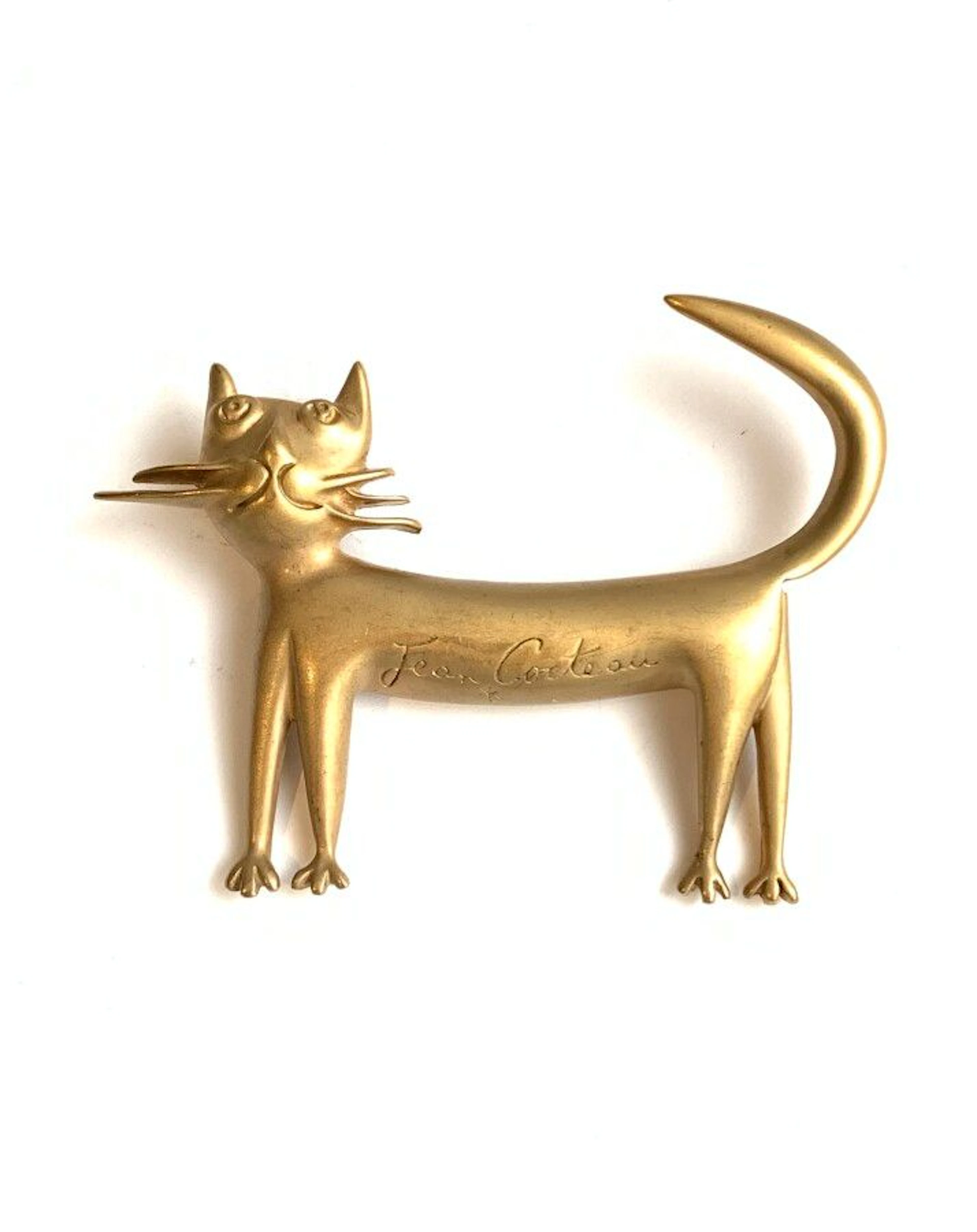 Jean COCTEAU Broche « chat » 1997 en métal... - Lot 17 - Eve