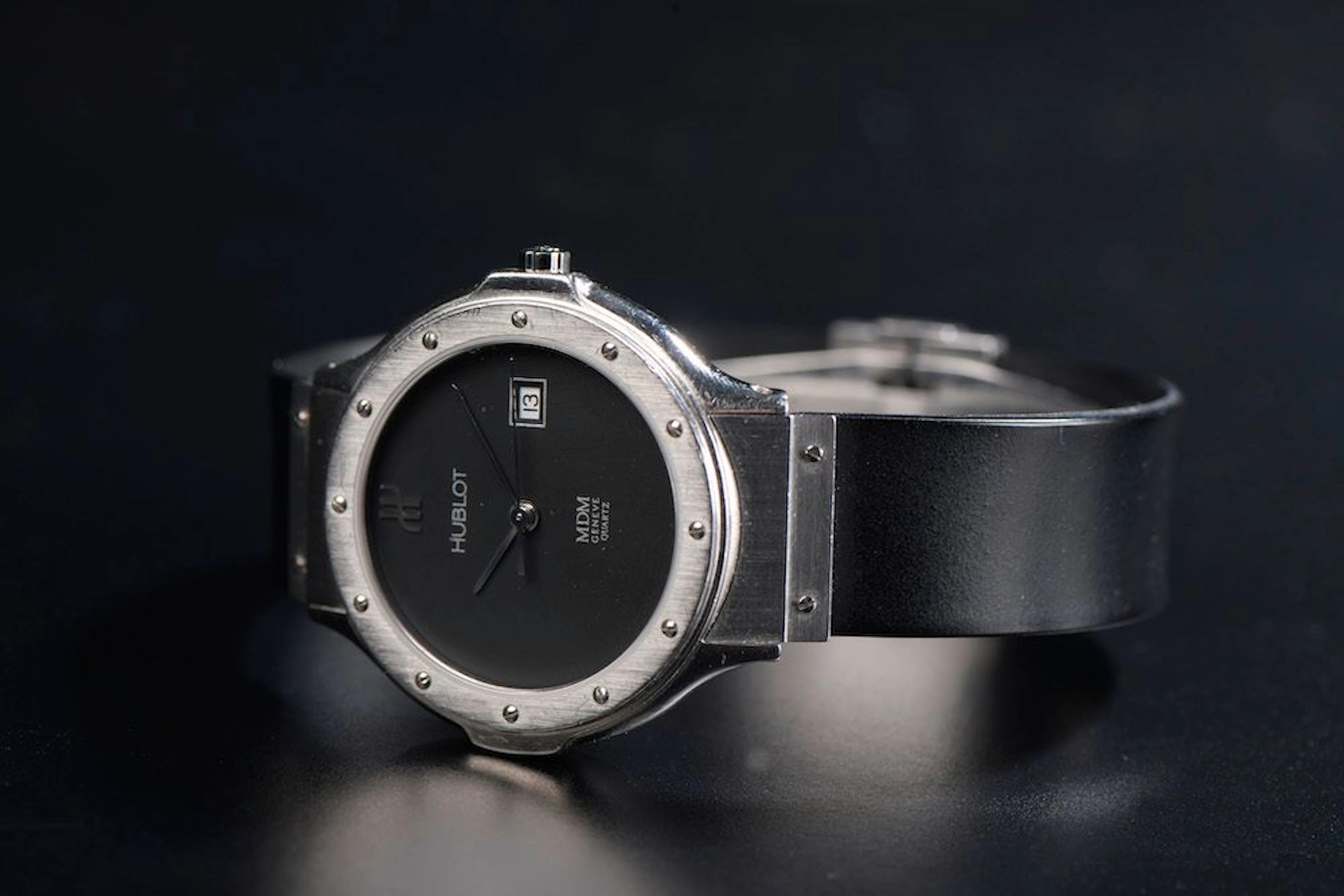 HUBLOT. Montre bracelet mixte modèle "MDM",... - Lot 227 - Le Floc'h