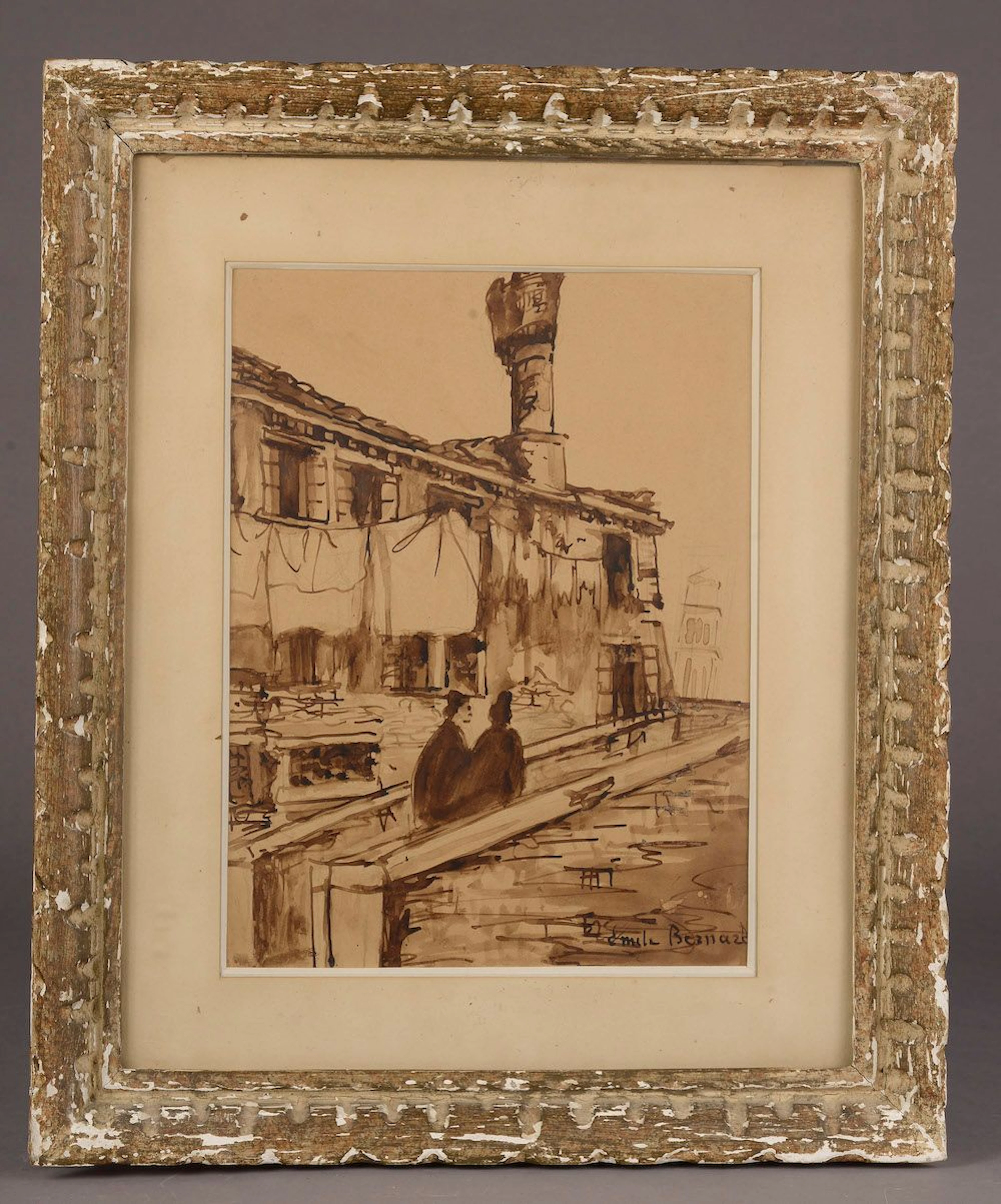 Émile BERNARD (1868-1941). Pont à Venise.... - Lot 30 - Le Floc'h