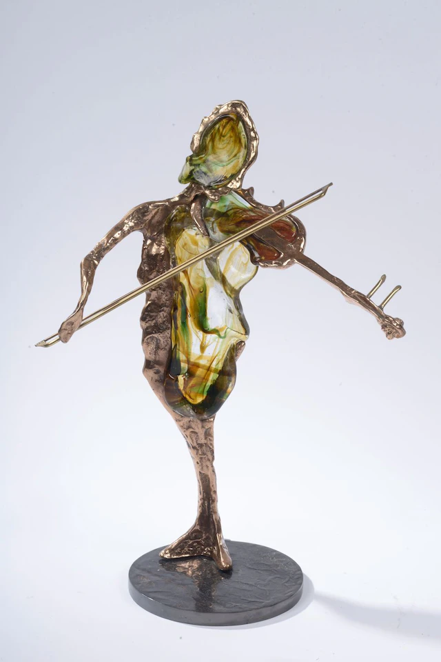 Yves LOHÉ (né en 1947). Le violoniste. Bronze... - Lot 107 - Le Floc'h