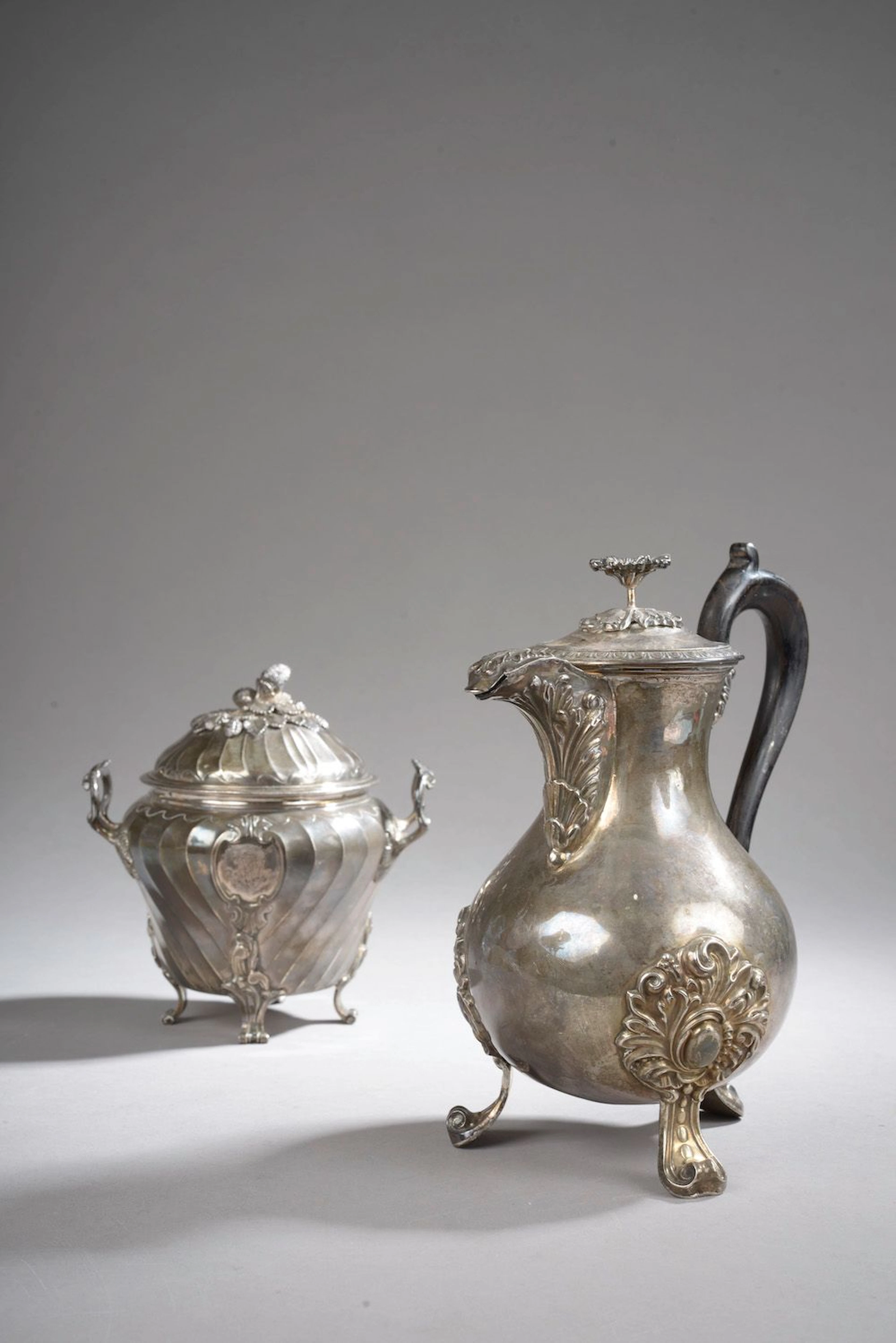 Ensemble en argent comprenant : - Théière... - Lot 148 - Le Floc'h